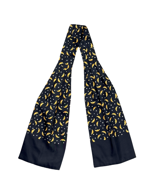 ASCOT HERMES NERO TRAMA LUNE