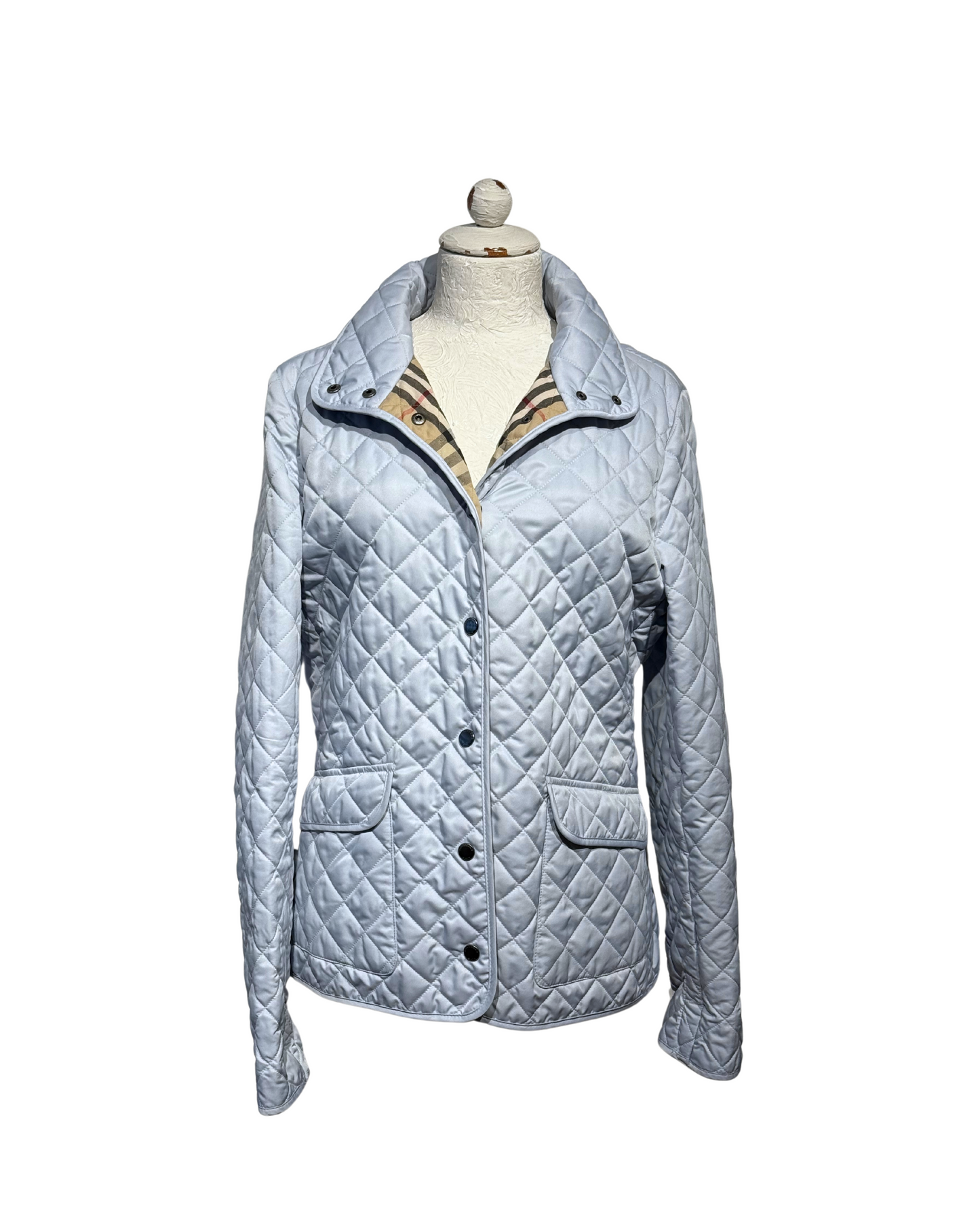 GIACCA TRAPUNTATA AZZURRO POLVERE