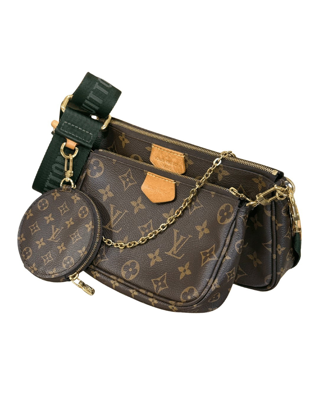 MULTIPOCHETTE LOUIS VUITTON TRACOLLA VERDE