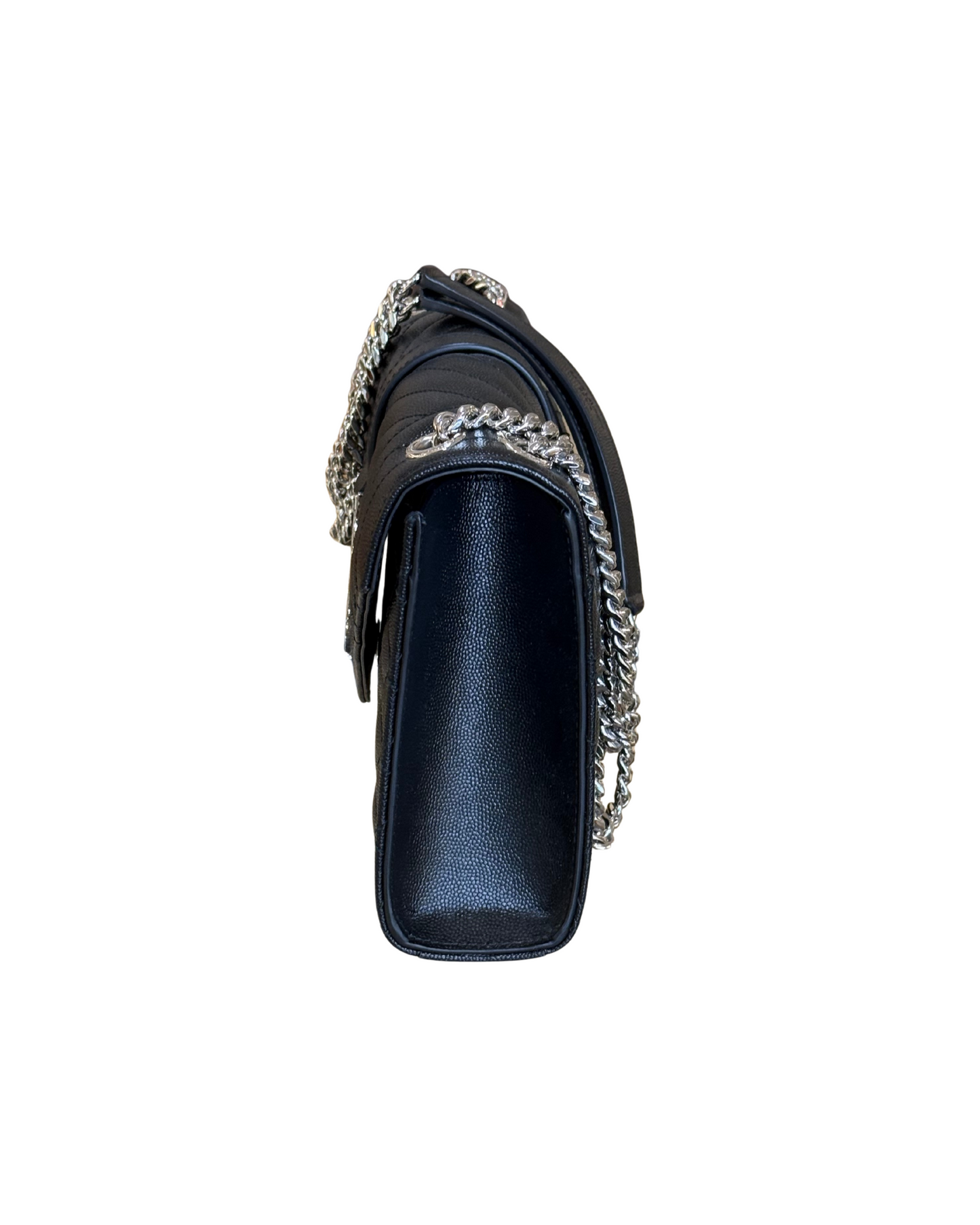 ENVELOPE YSL NERA HARDWARE ARGENTO