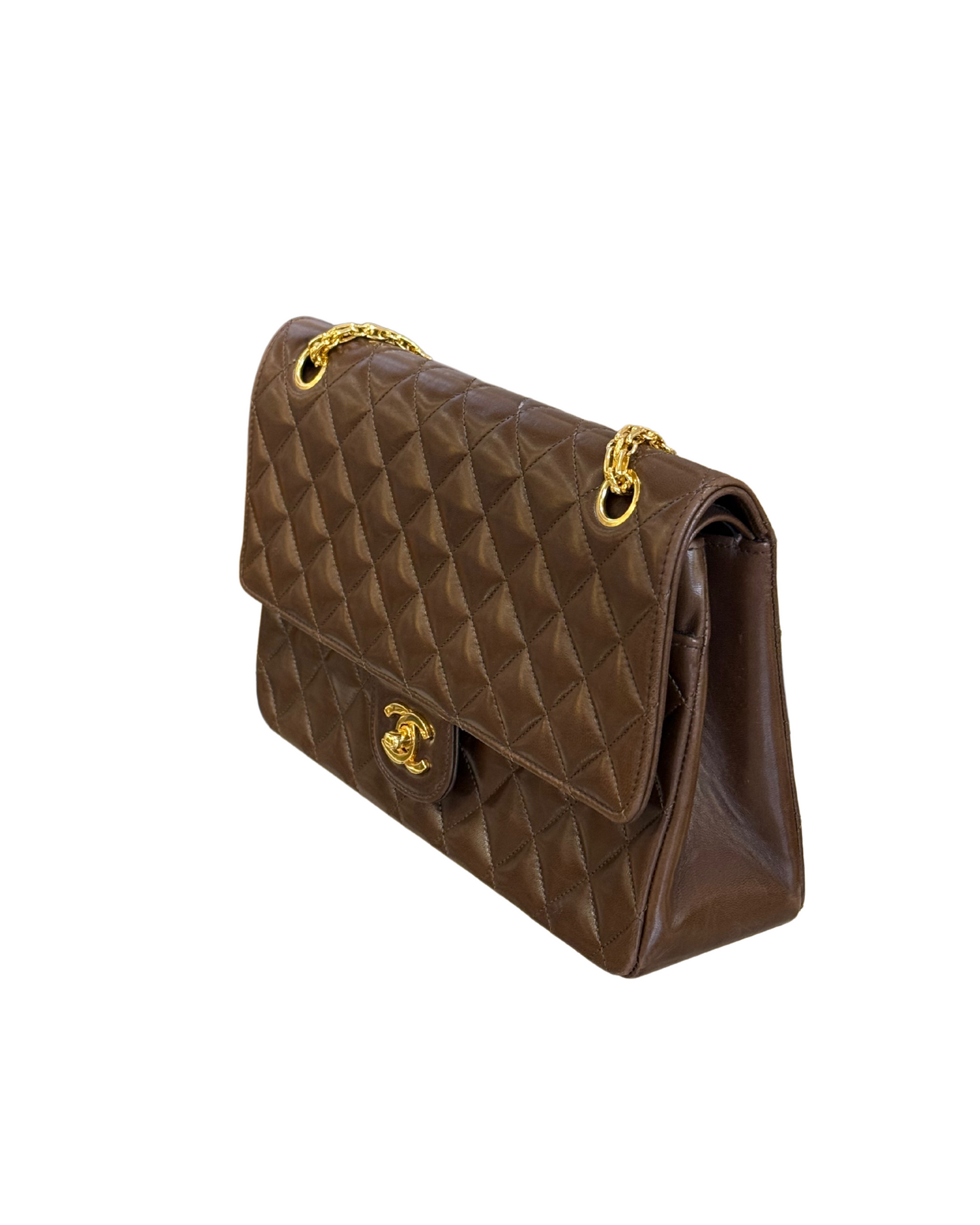 CHANEL DOUBLE FLAP COLOR CIOCCOLATO