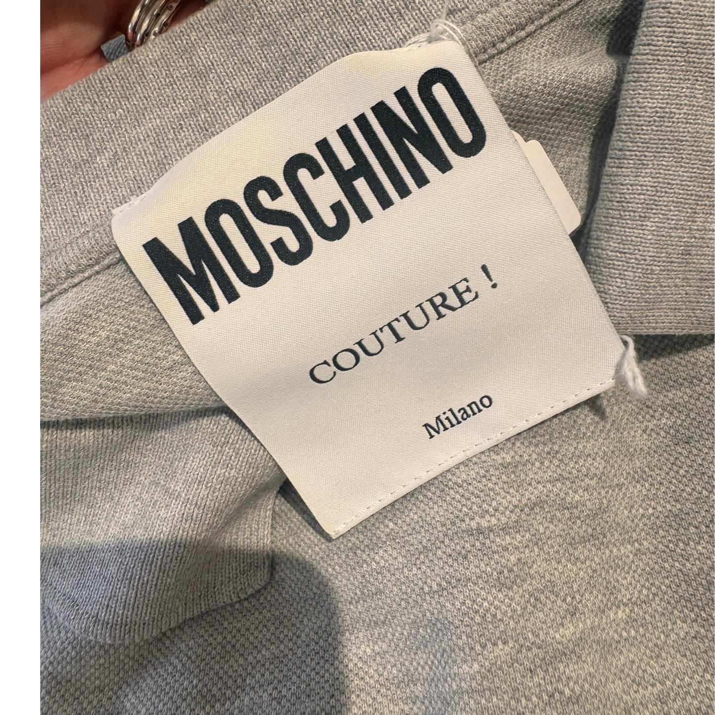 POLO MOSCHINO GRIGIA