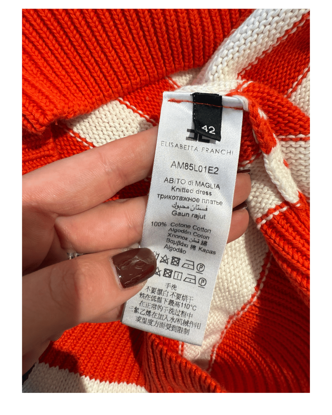 VESTITO ELISABETTA FRANCHI CON ANCORA