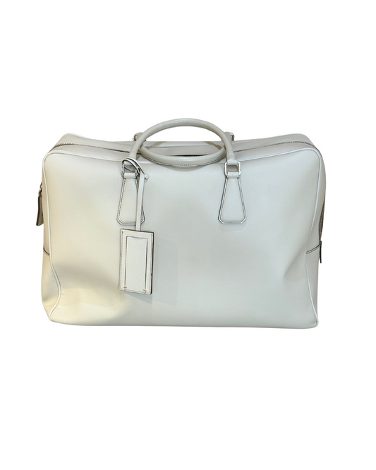 BORSONE PELLE SAFFIANO BIANCO