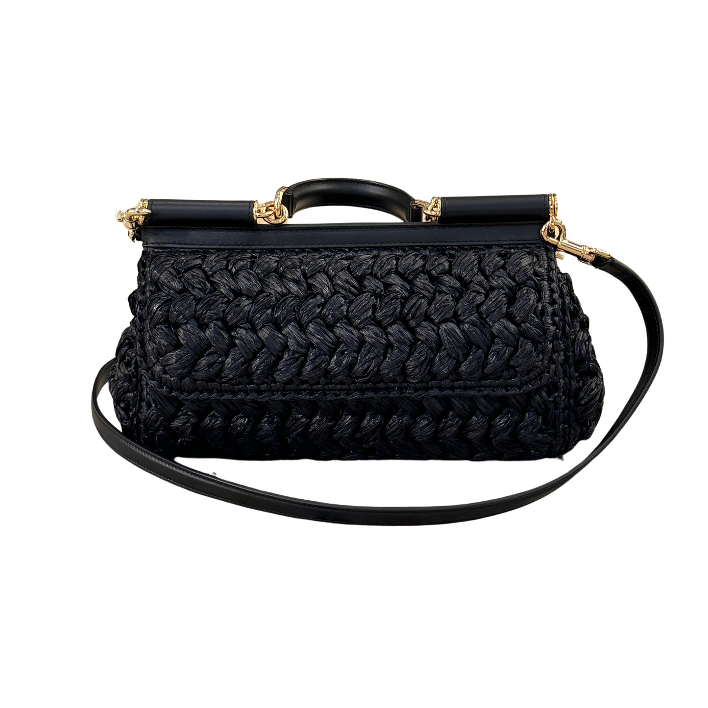 MISS SICILY RAFFIA NERA D&G