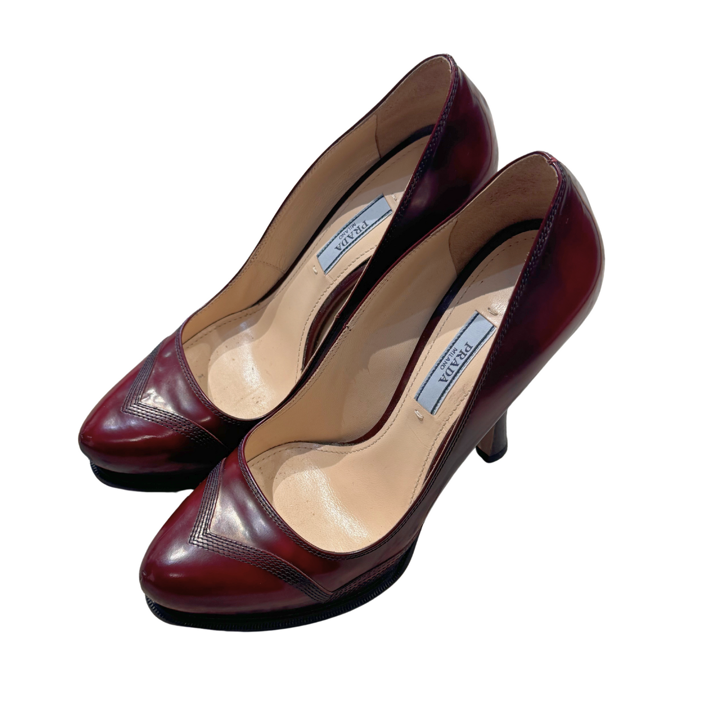 DECOLLETE PRADA BORDEAUX nr38