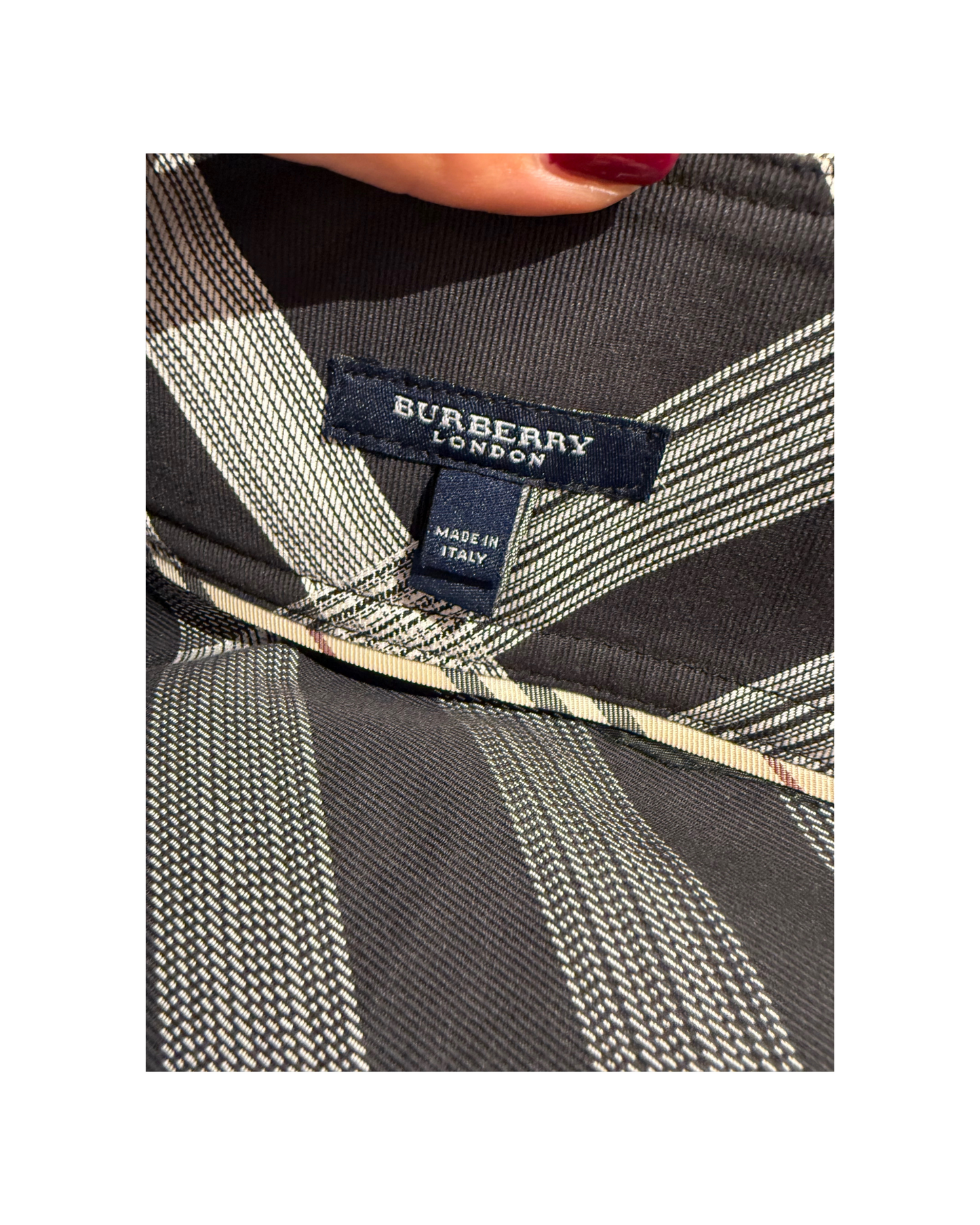 GONNA BURBERRY CHECK GRIGIA