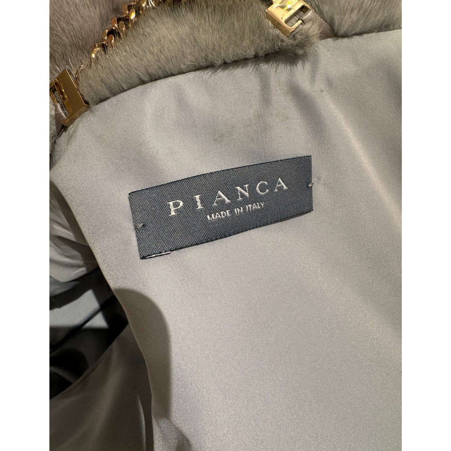 CAPPOTTO GRIGIO CON VISONE