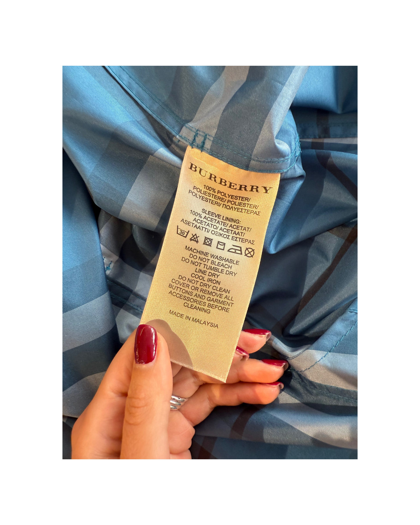 TRENCH BURBERRY TONI DEL BLU