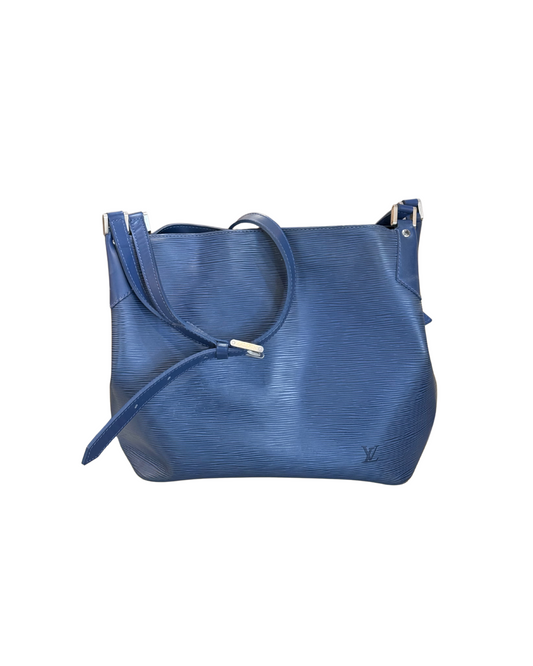 SECCHIELLO BLU PELLE EPI