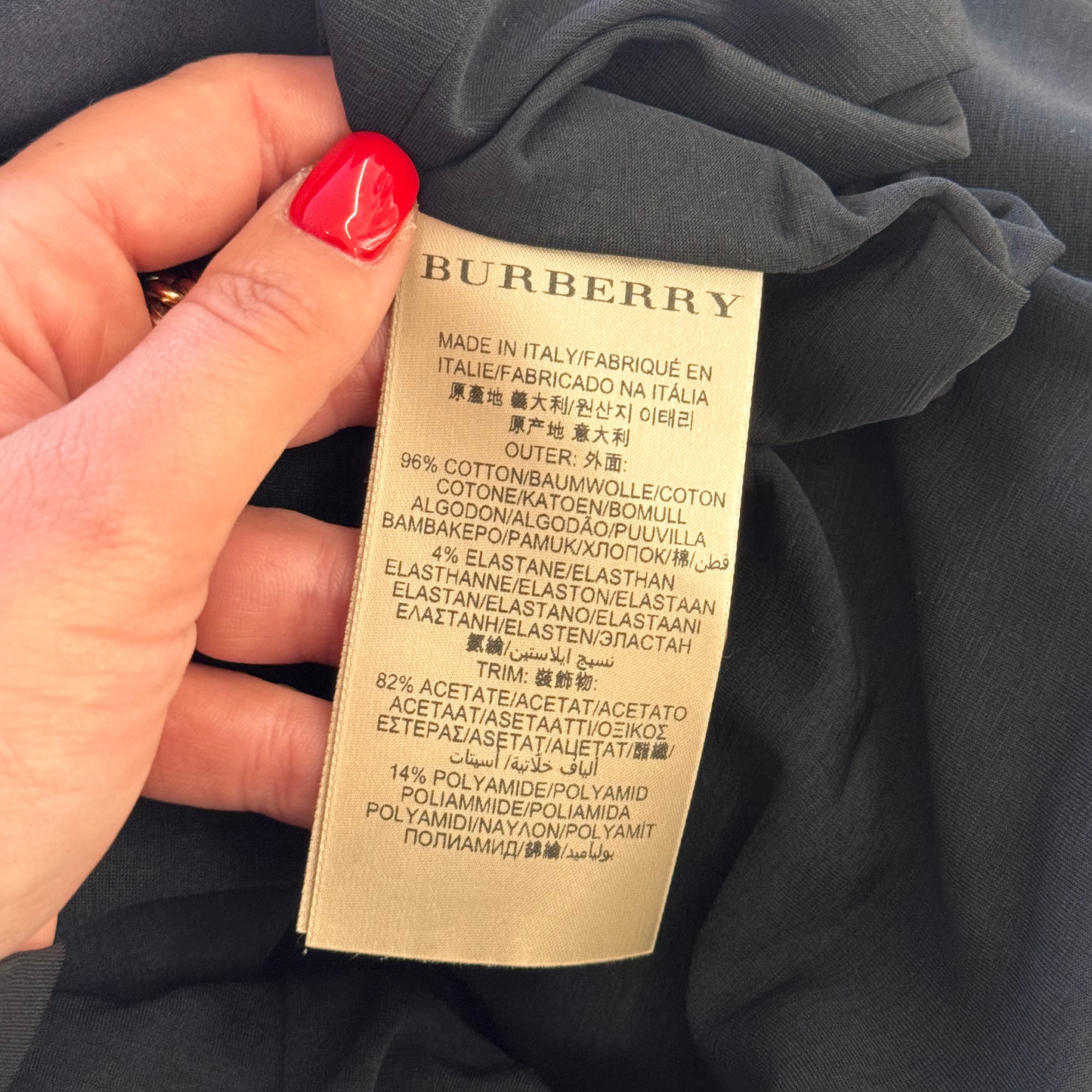 VESTITO BURBERRY BLU