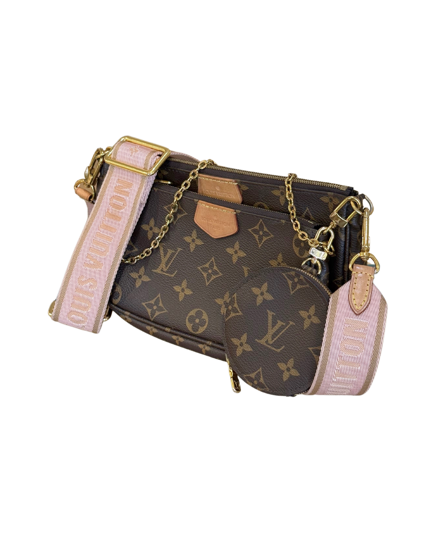 MULTIPOCHETTE LOUIS VUITTON TRACOLLA ROSA