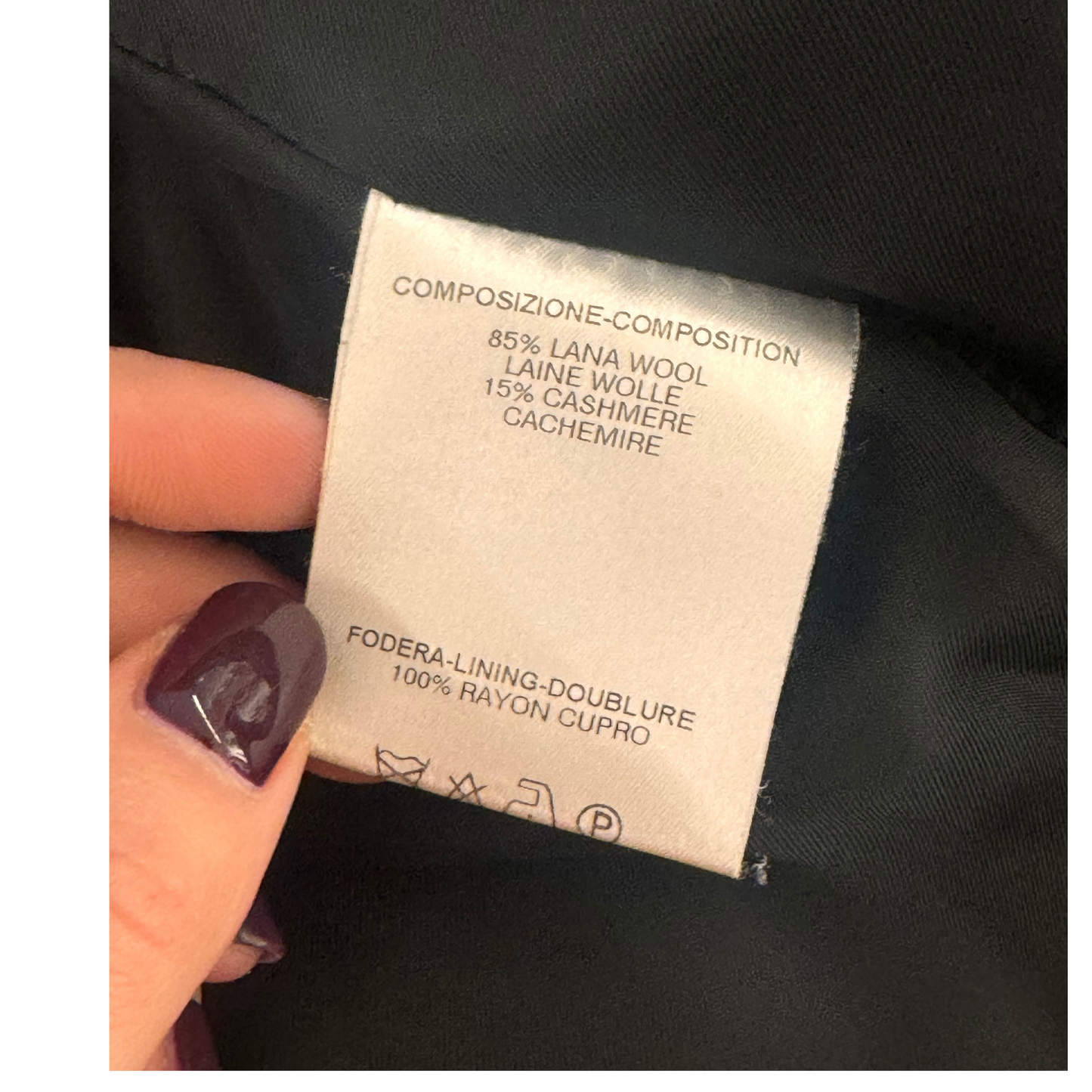 CAPPOTTO GUCCI NERO LANA E CASHMERE