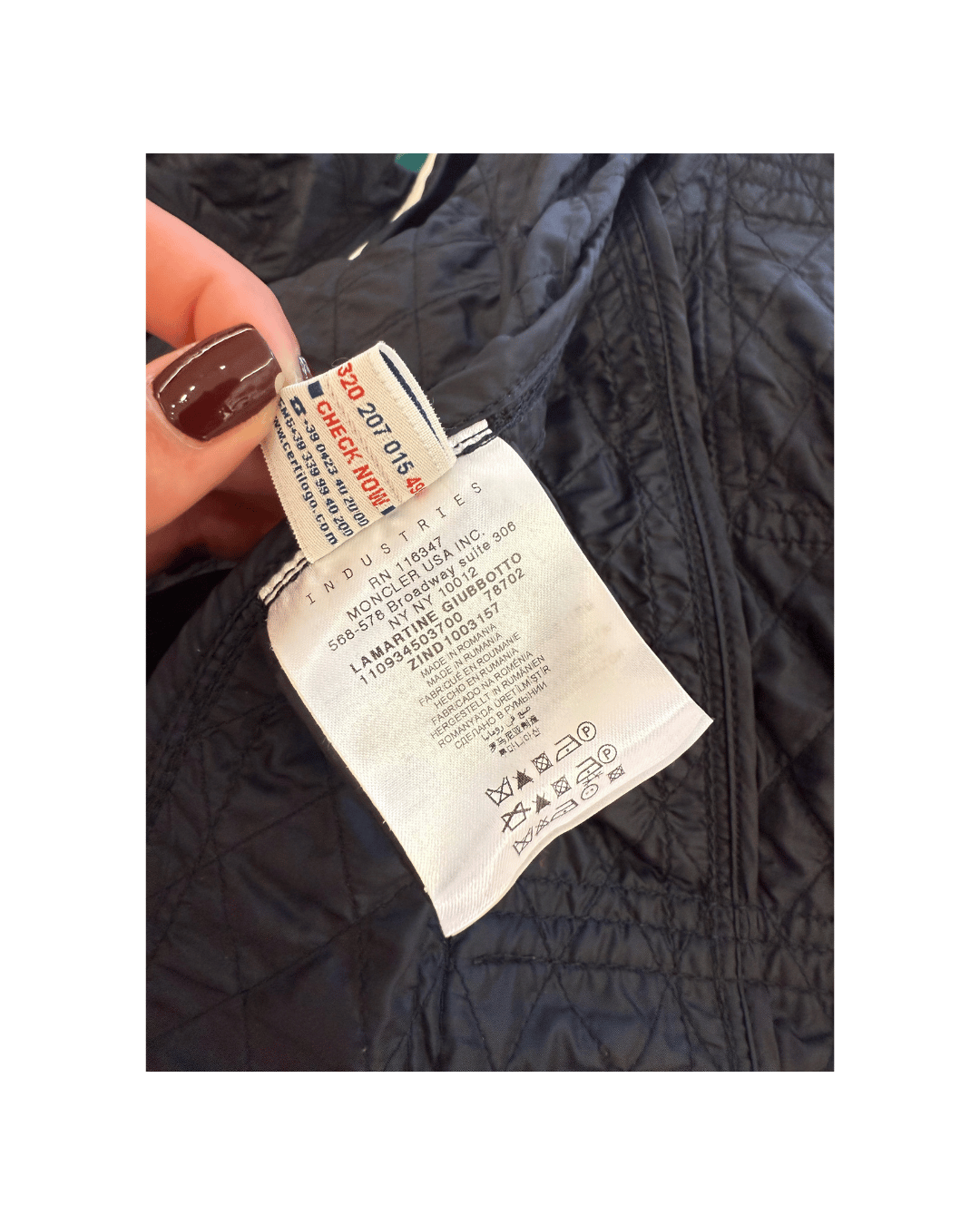 GIACCA BICOLORE MONCLER BIANCA E NERA