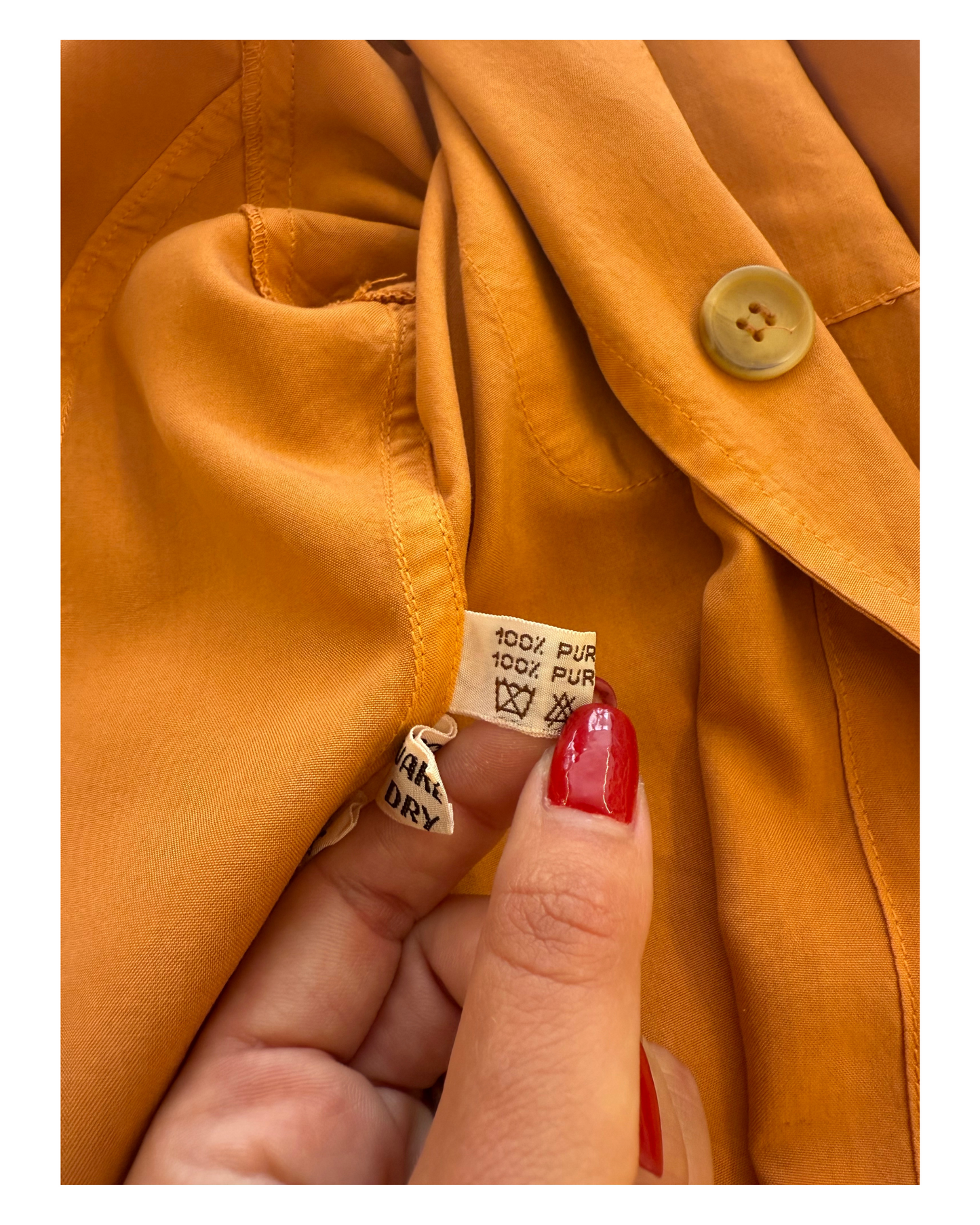 CAMICIA ASPESI PURA SETA ARANCIONE