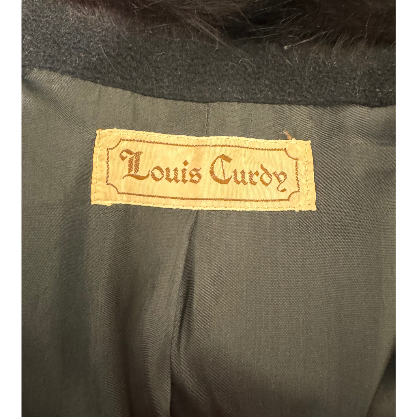 CAPPOTTO NERO PELO DI VOLPE