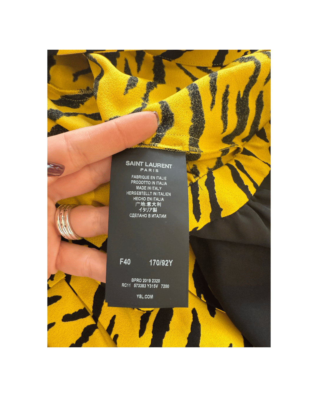 ABITO ANIMALIER YVES SAINT LAURENT