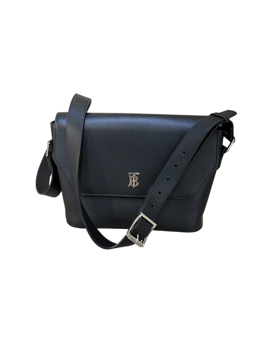 BURBERRY TB SHOULDER BAG PELLE NERA