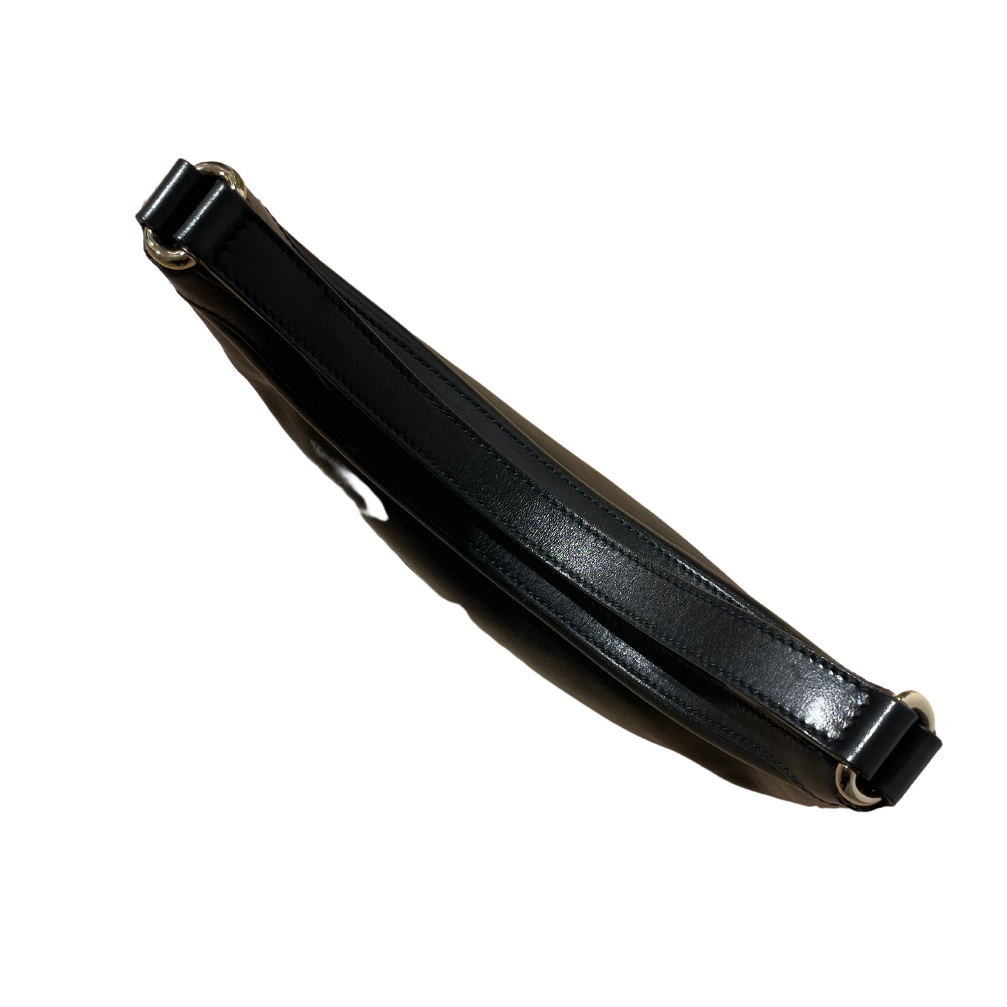 MEZZALUNA GUCCI PELLE NERA