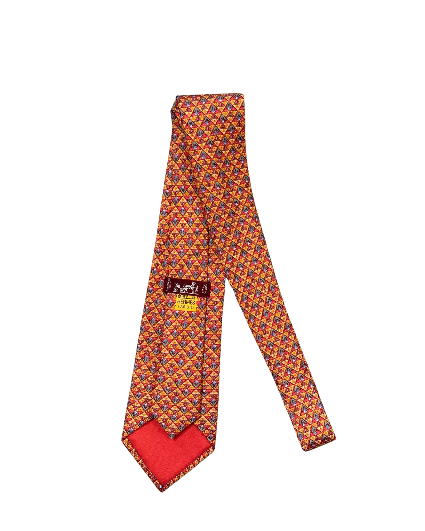 CRAVATTA HERMES ARANCIONE