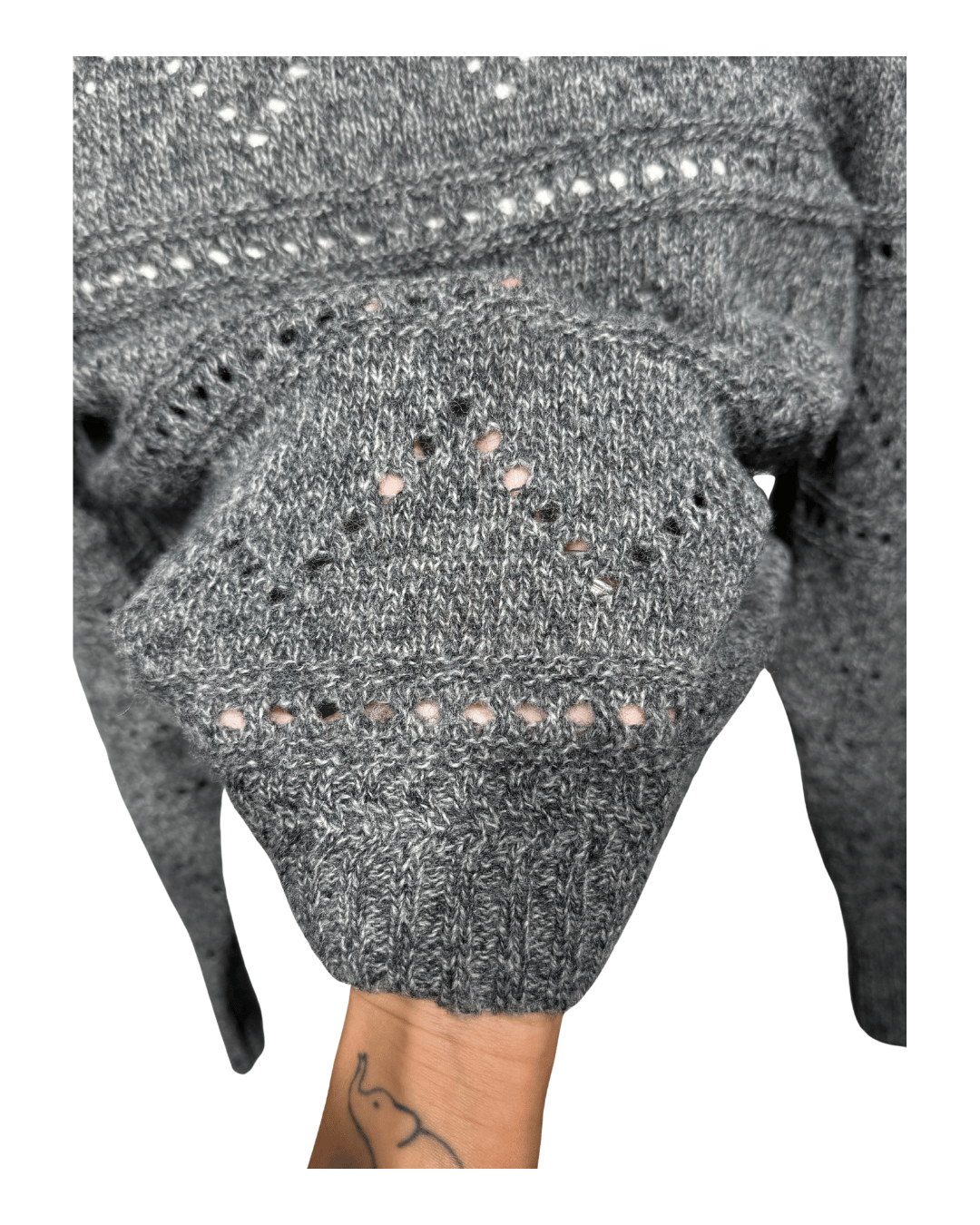 MAGLIONE ISABEL MARANT GRIGIO TRAFORARTO