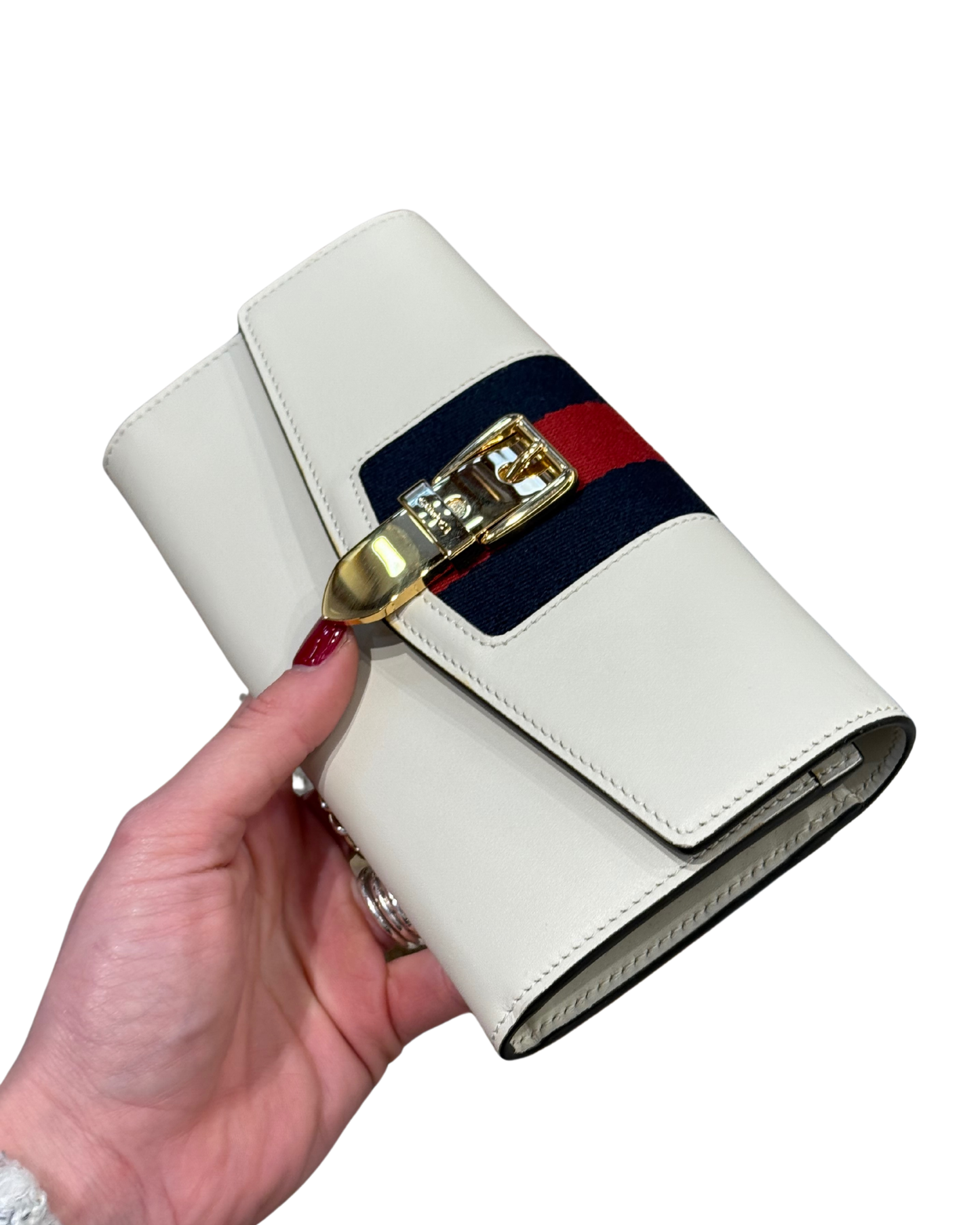 PORTAFOGLIO SYLVIE GUCCI AVORIO