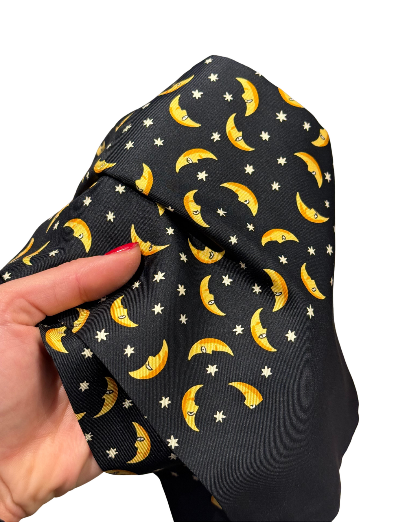 ASCOT HERMES NERO TRAMA LUNE