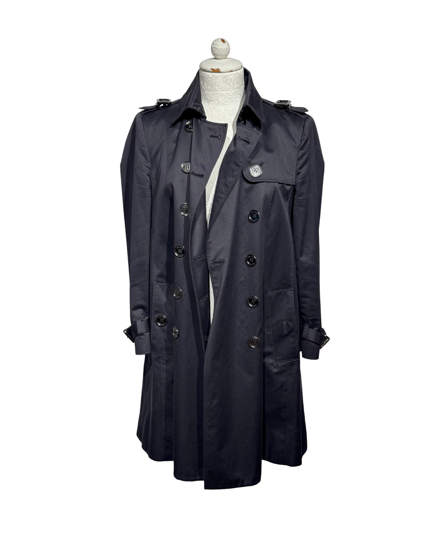 TRENCH BLU SCURO BURBERRY
