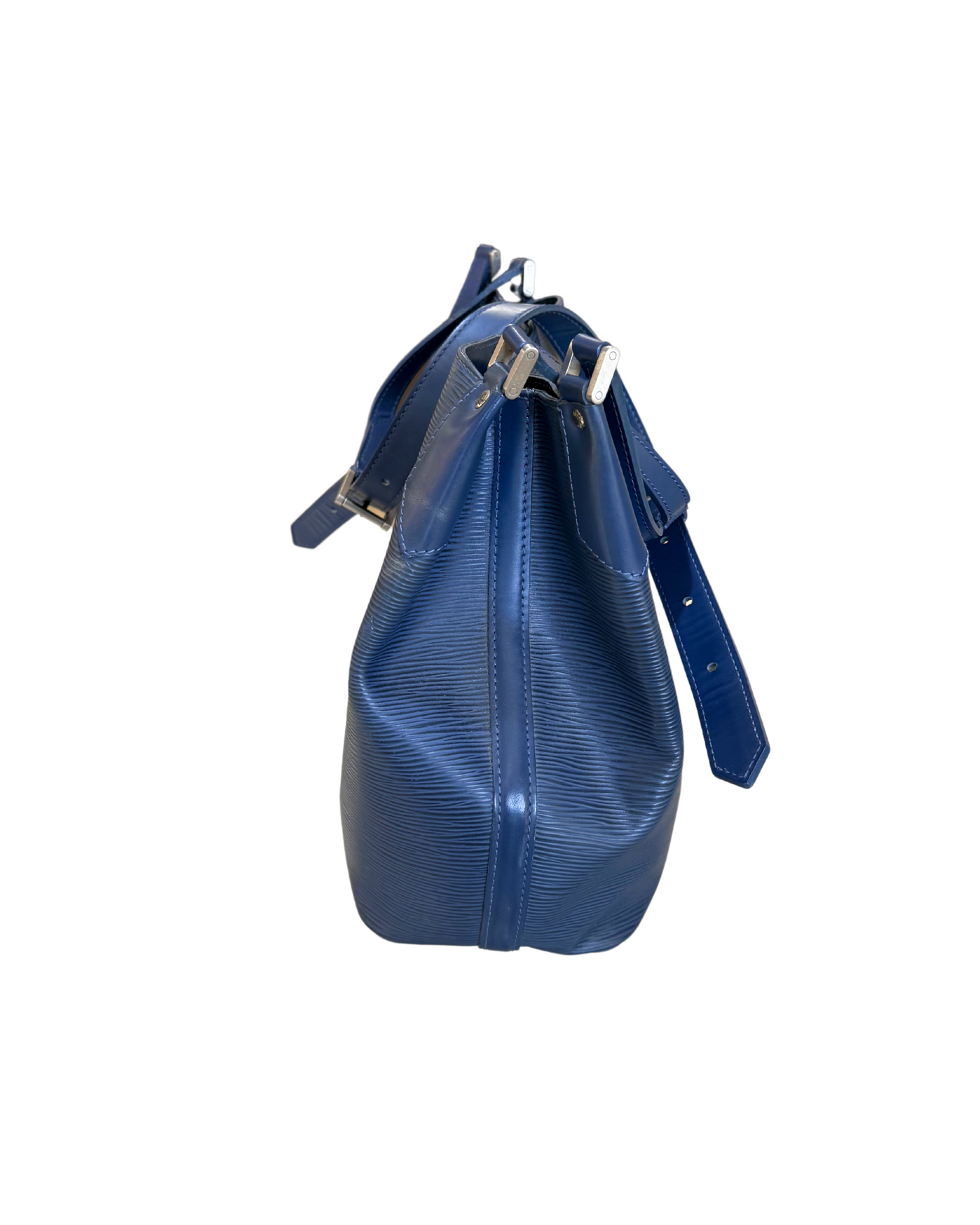 SECCHIELLO BLU PELLE EPI