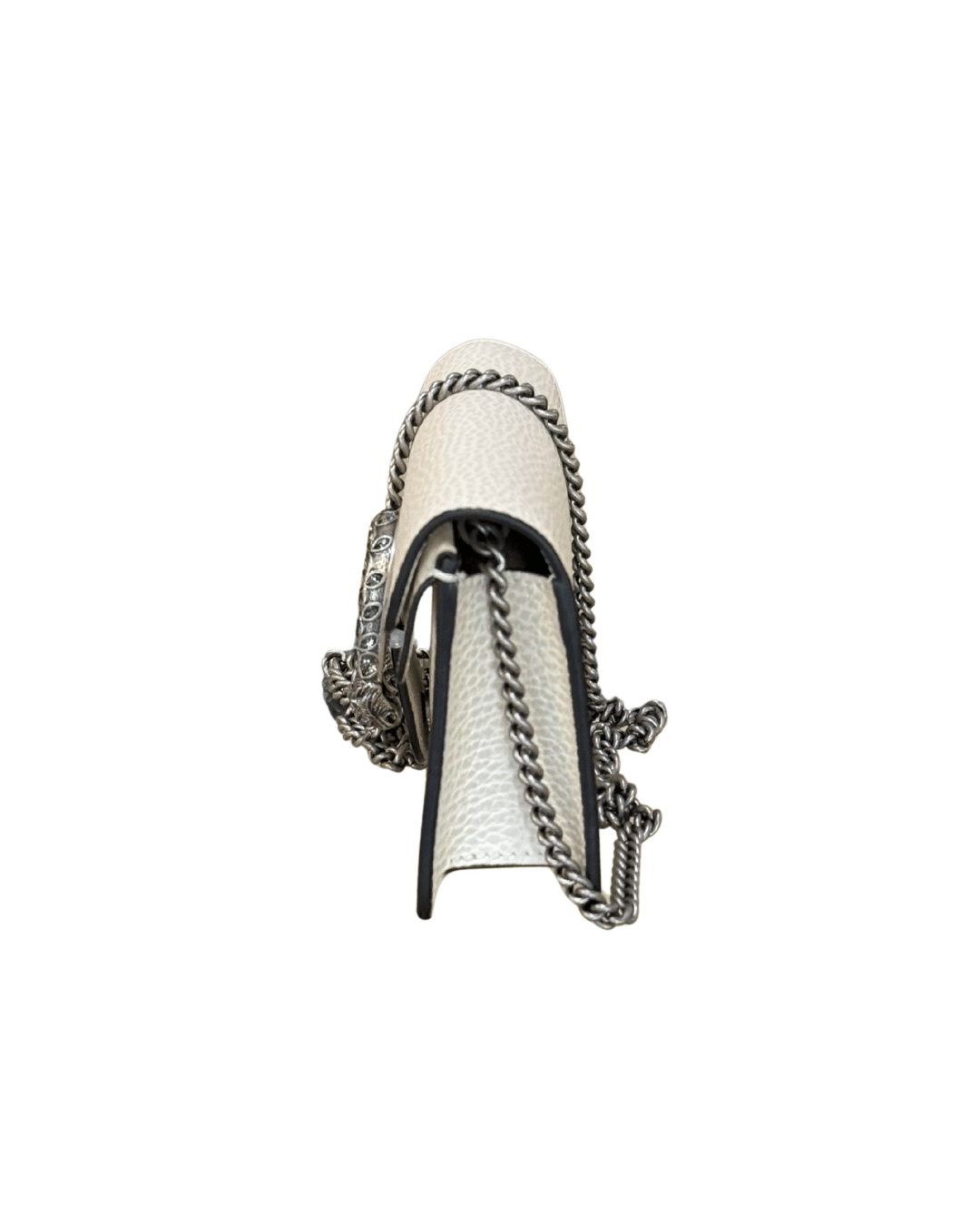 GUCCI DYONISUS MINI IN PELLE MARTELLATA BIANCA