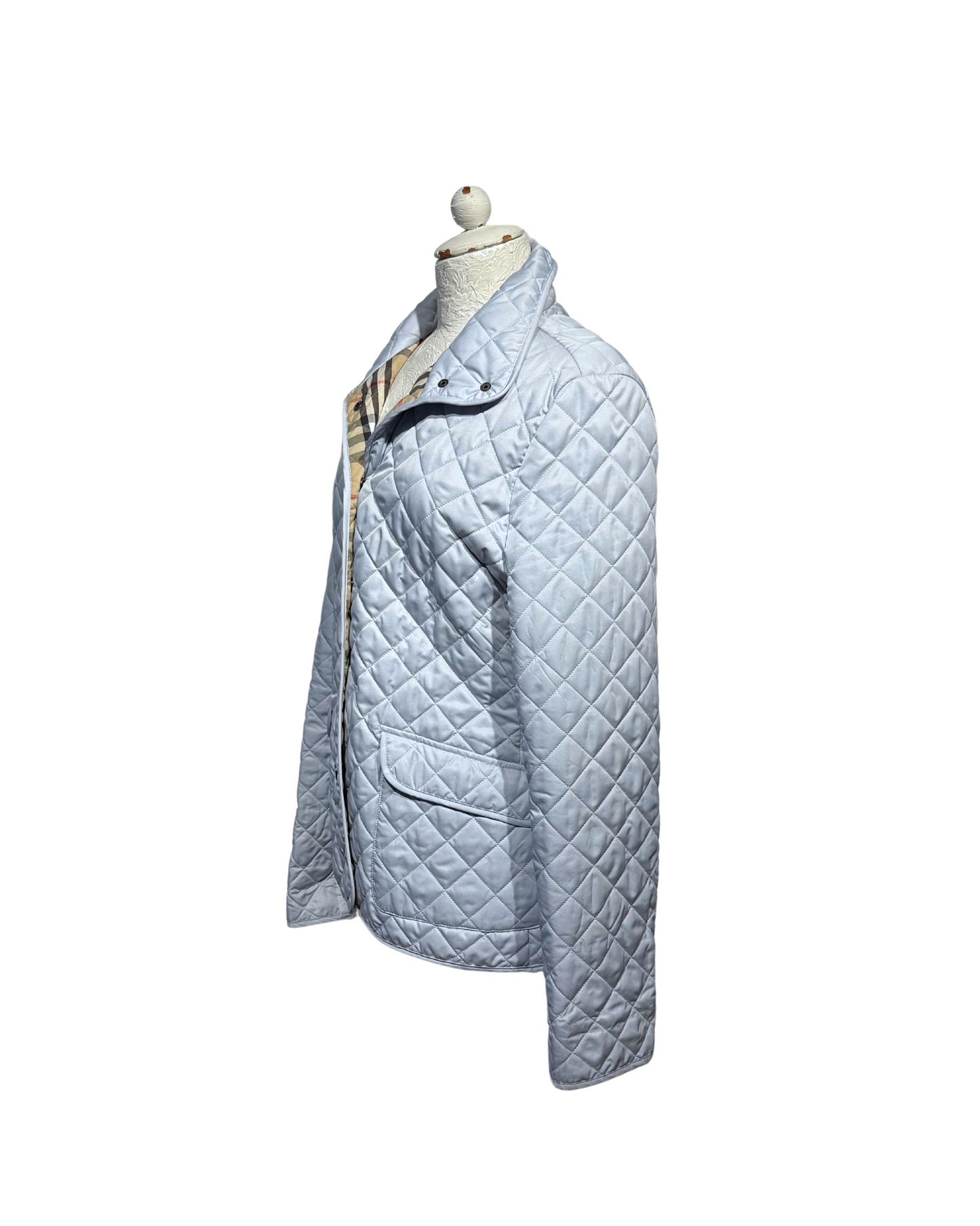 GIACCA TRAPUNTATA AZZURRO POLVERE