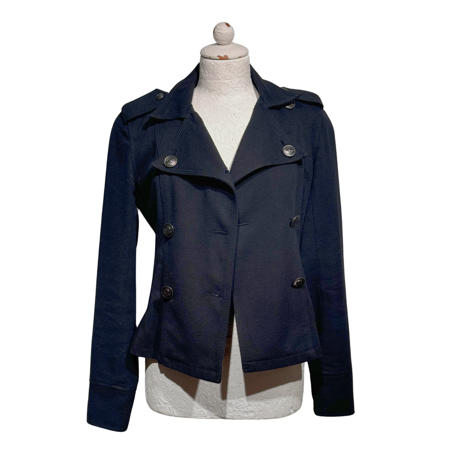 GIACCA DENIM POLO NERA