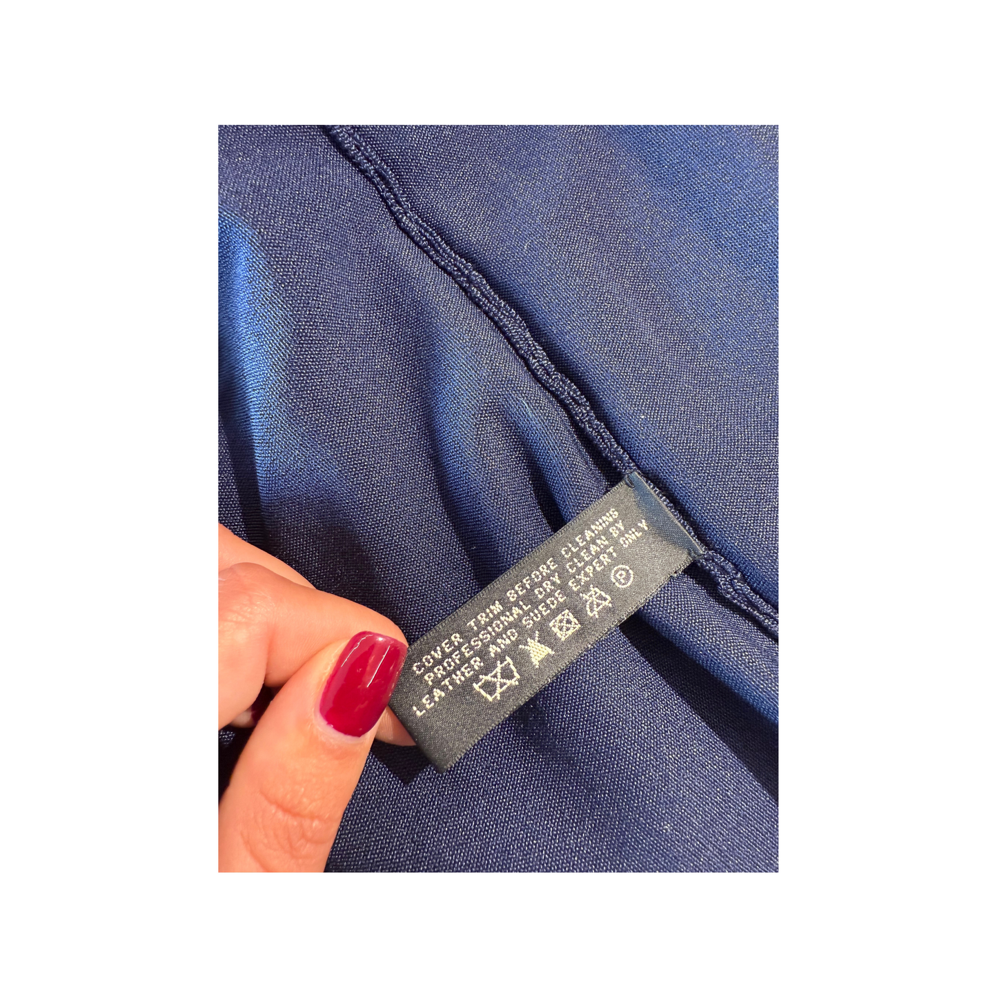 GIACCA PELLE RALPH LAUREN BLU