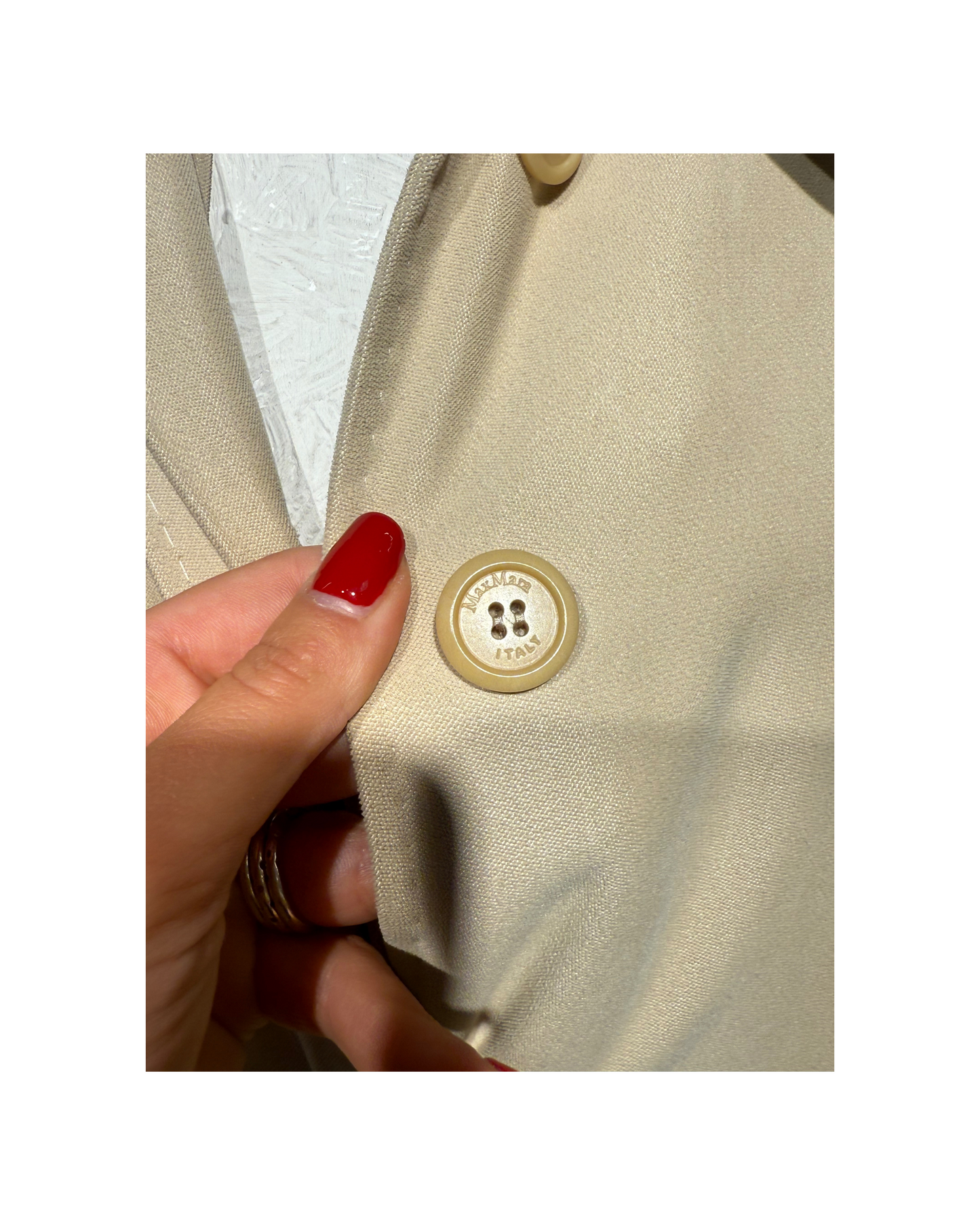 CAPPOTTO LEGGERO MAXMARA COLOR SABBIA