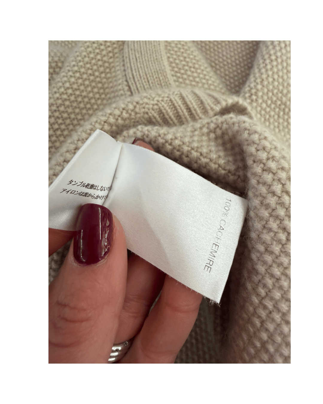 ABITO MAGLIA CHLOE 100% CASHMERE BEIGE