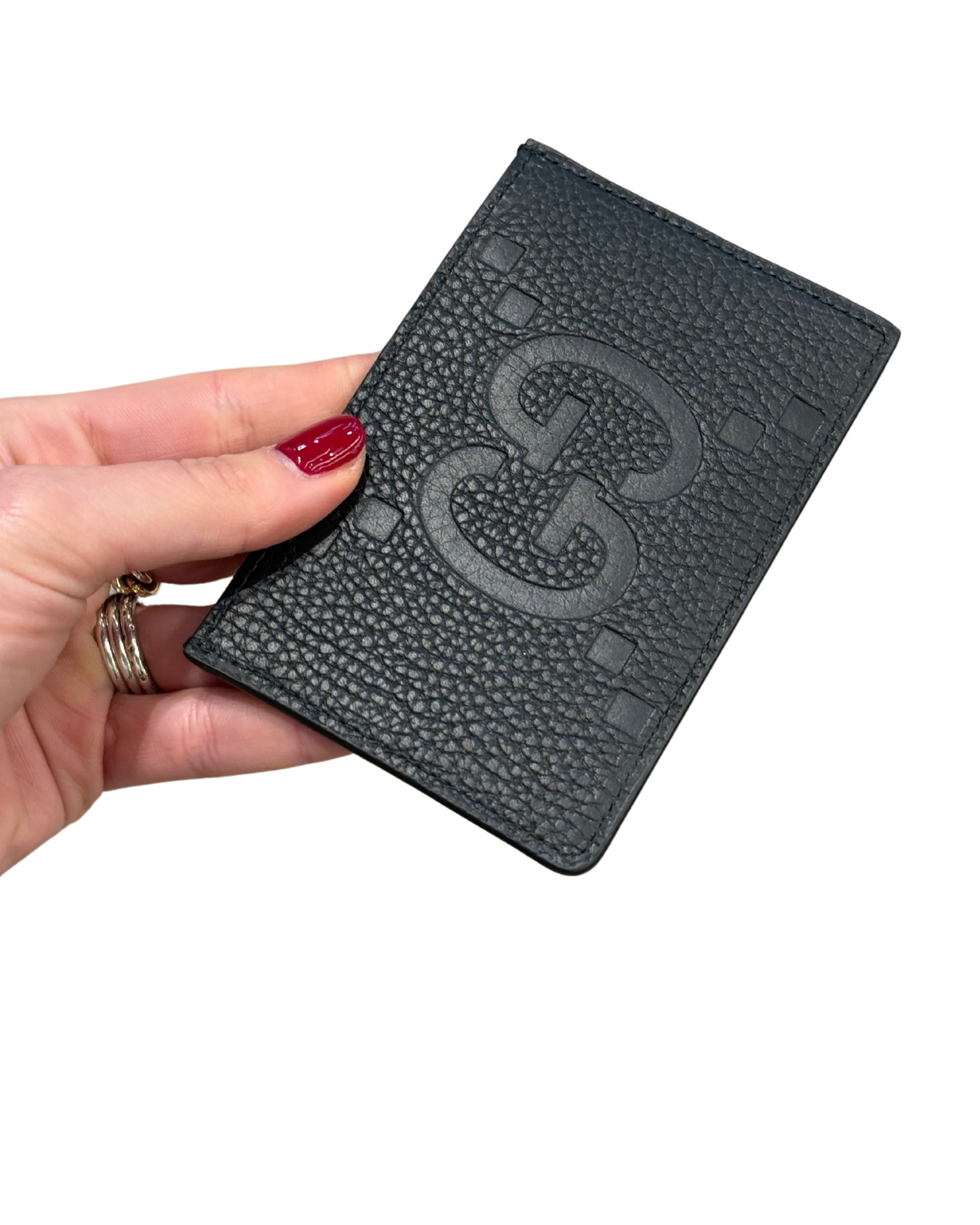 PORTACARTE GUCCI NERO JUMBO