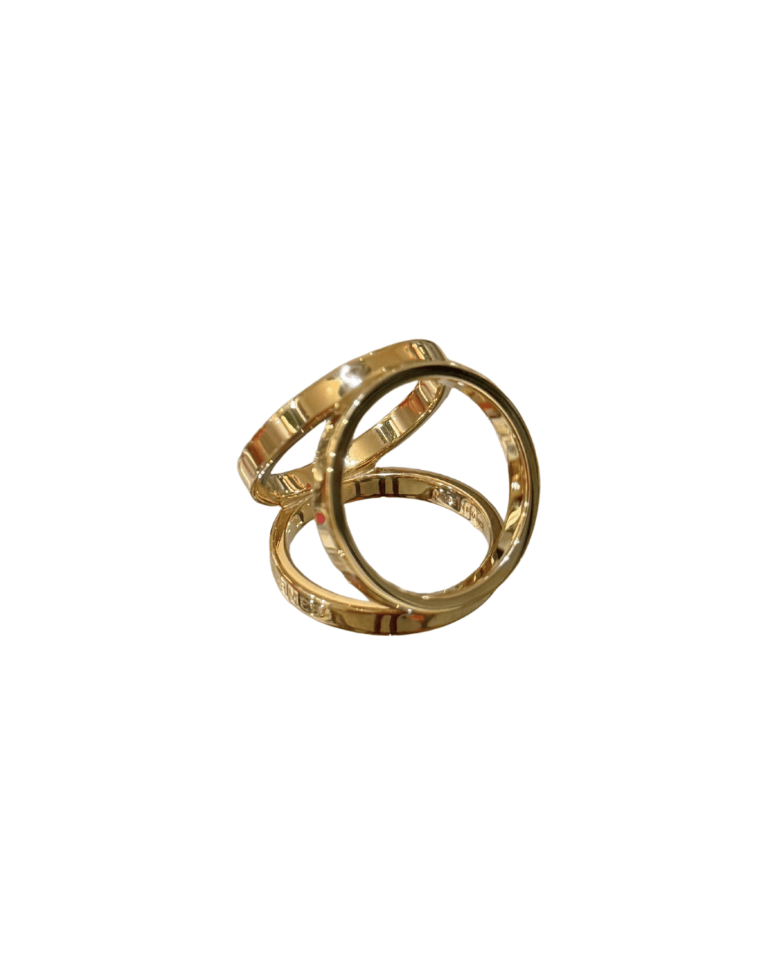 FERMA CARRE HERMES METALLO DORATO