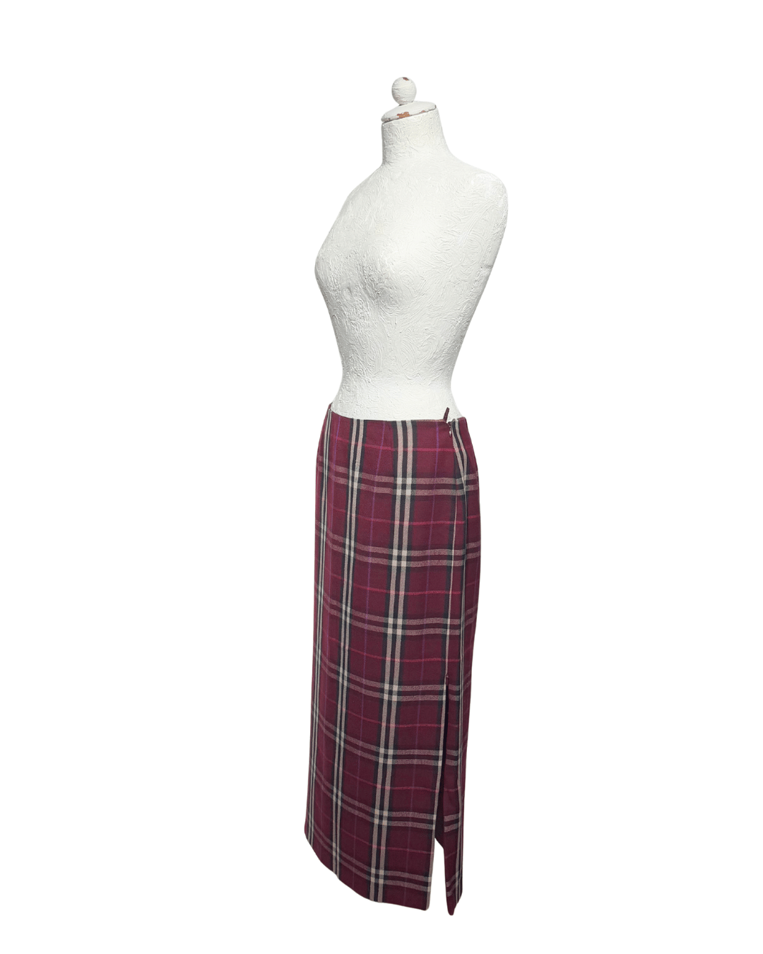 GONNA MIDI IN LANA TARTAN BURBERRY