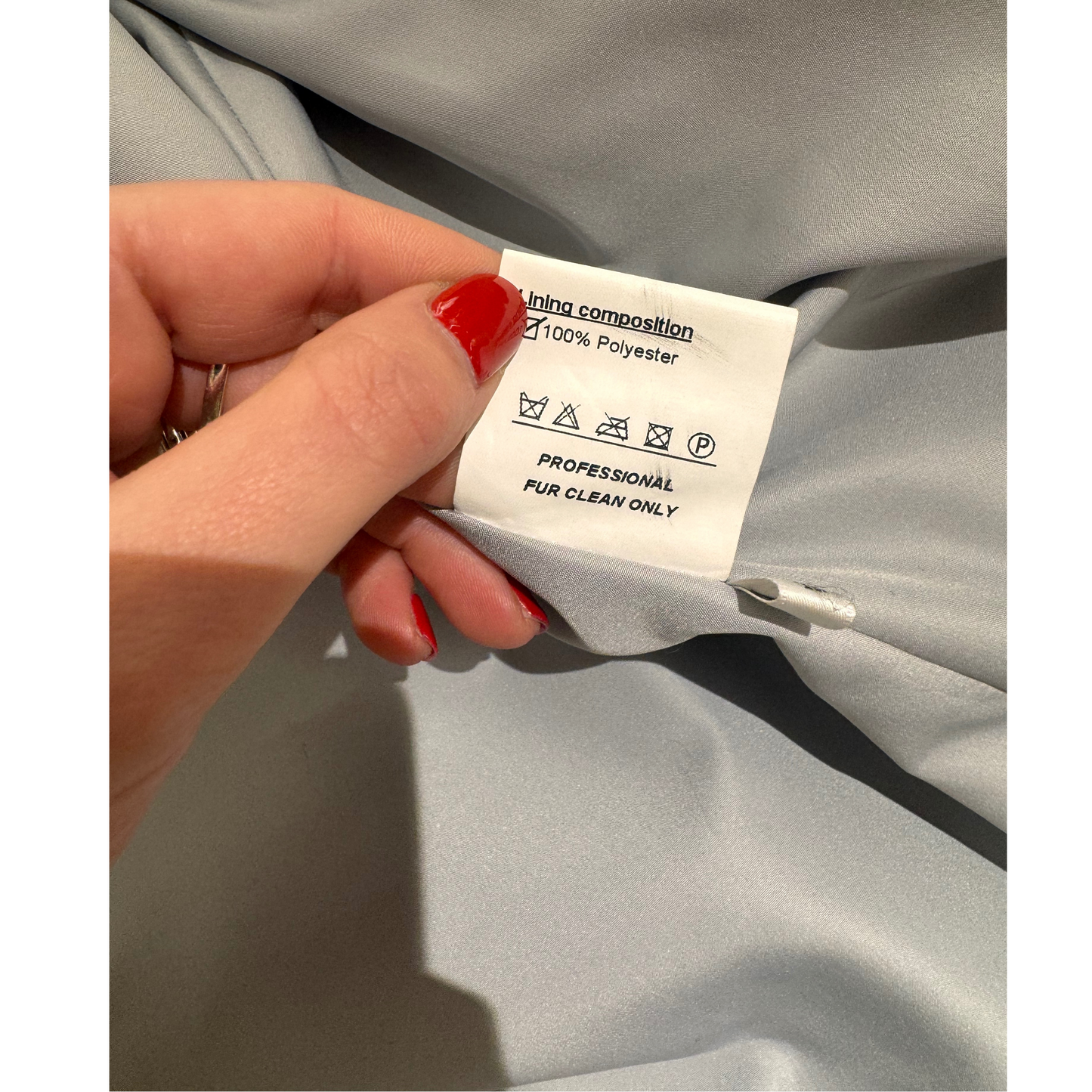 CAPPOTTO GRIGIO CON VISONE