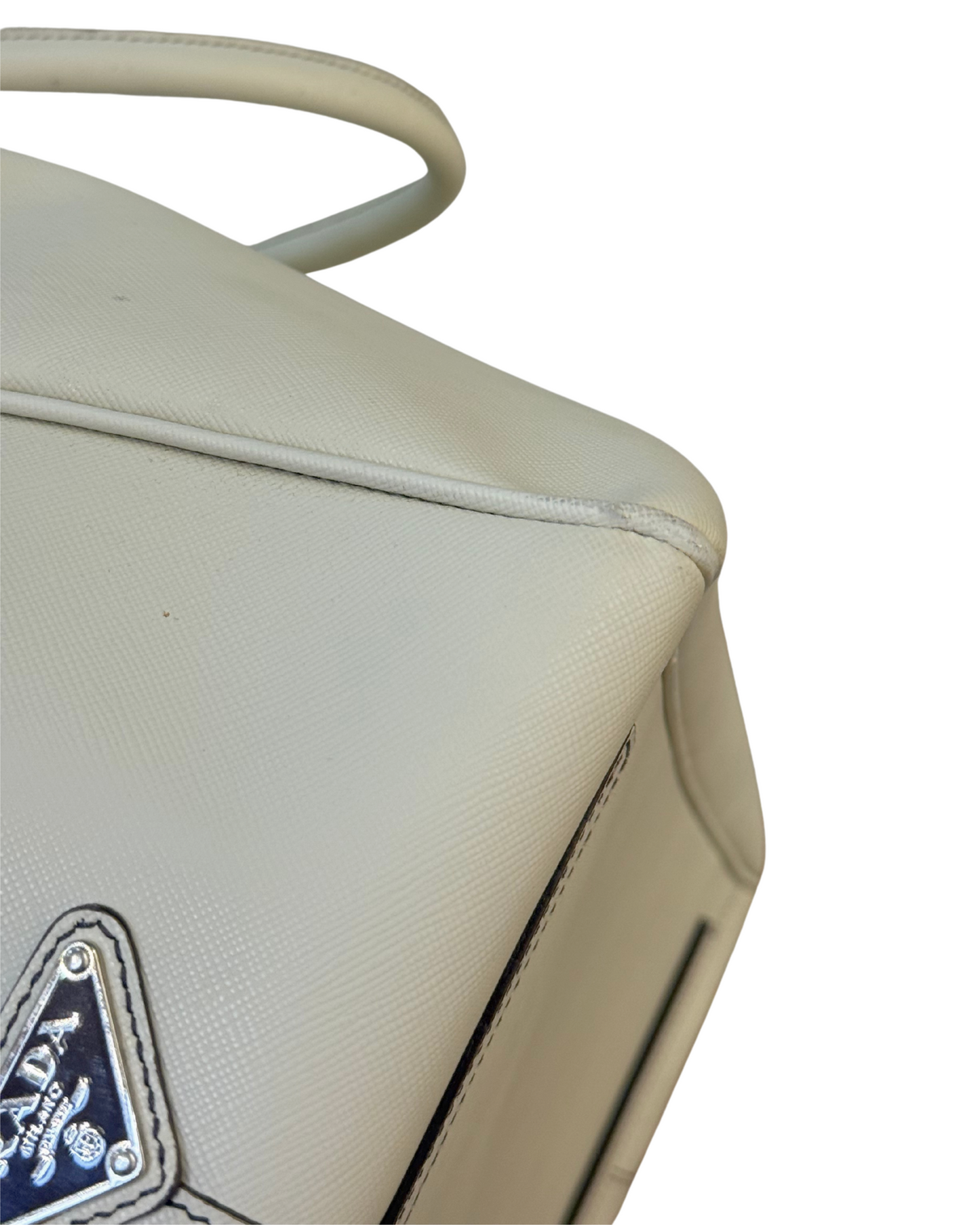 BORSONE PELLE SAFFIANO BIANCO