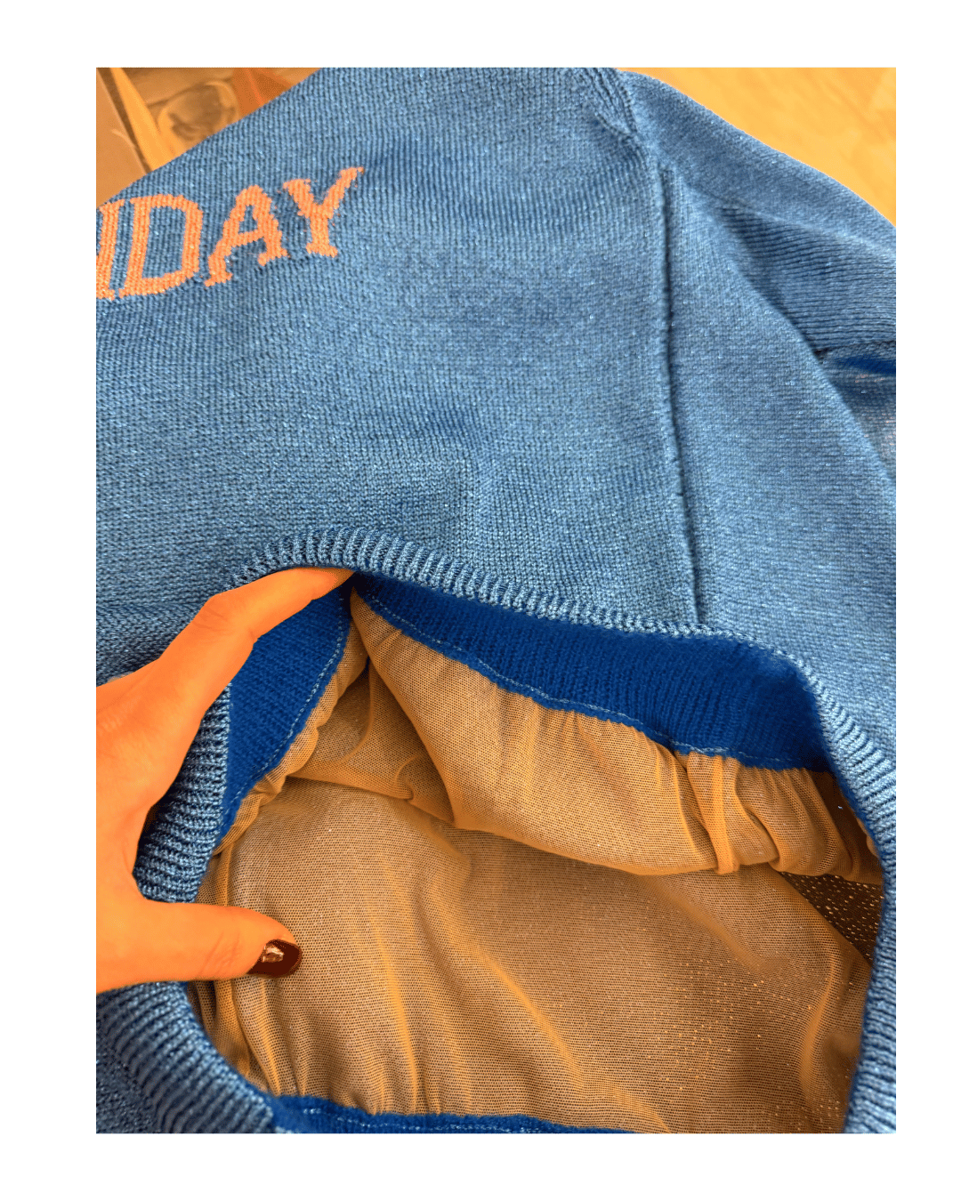 MAGLIONE ALBERTA FERRETTI BLU SUNDAY