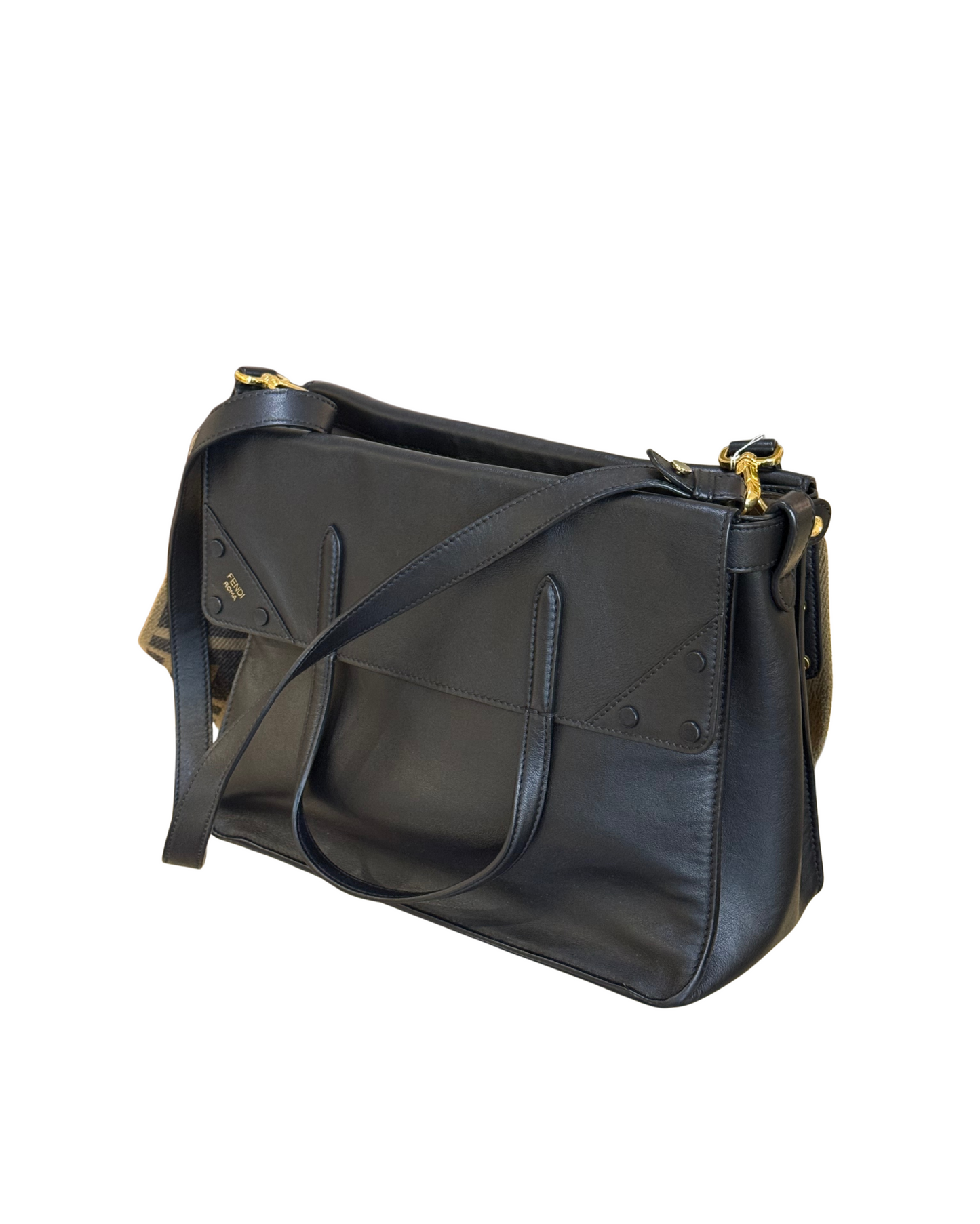 FENDI FLIP NERA DOPPIA TRACOLLA