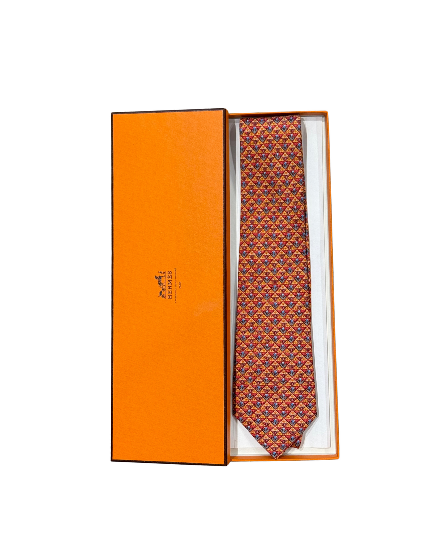 CRAVATTA HERMES ARANCIONE