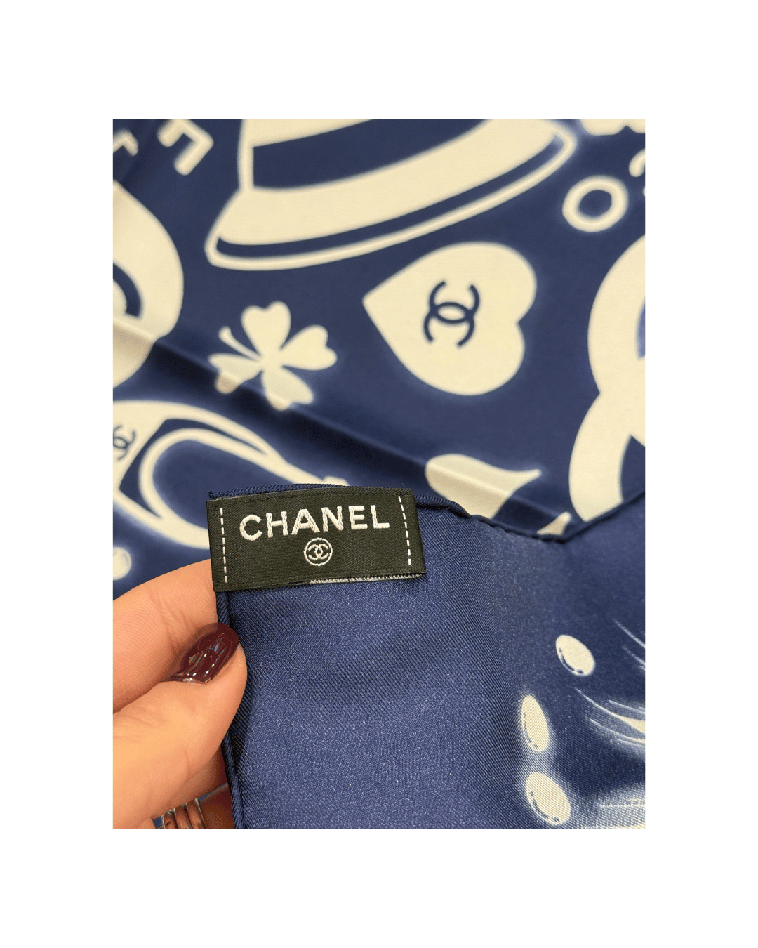 FOULARD CHANEL BLU NAVY
