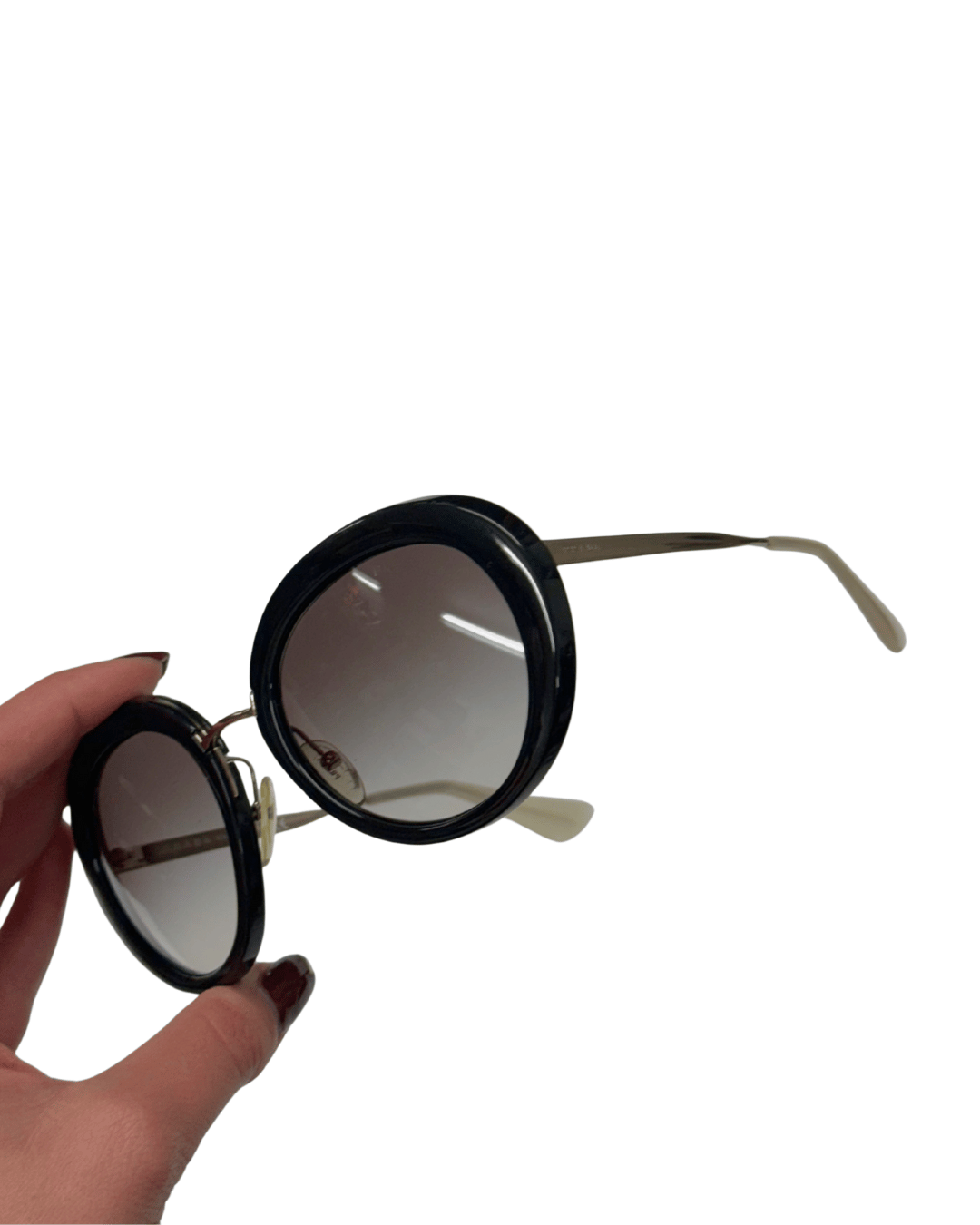 OCCHIALI DA SOLE TONDI NERI