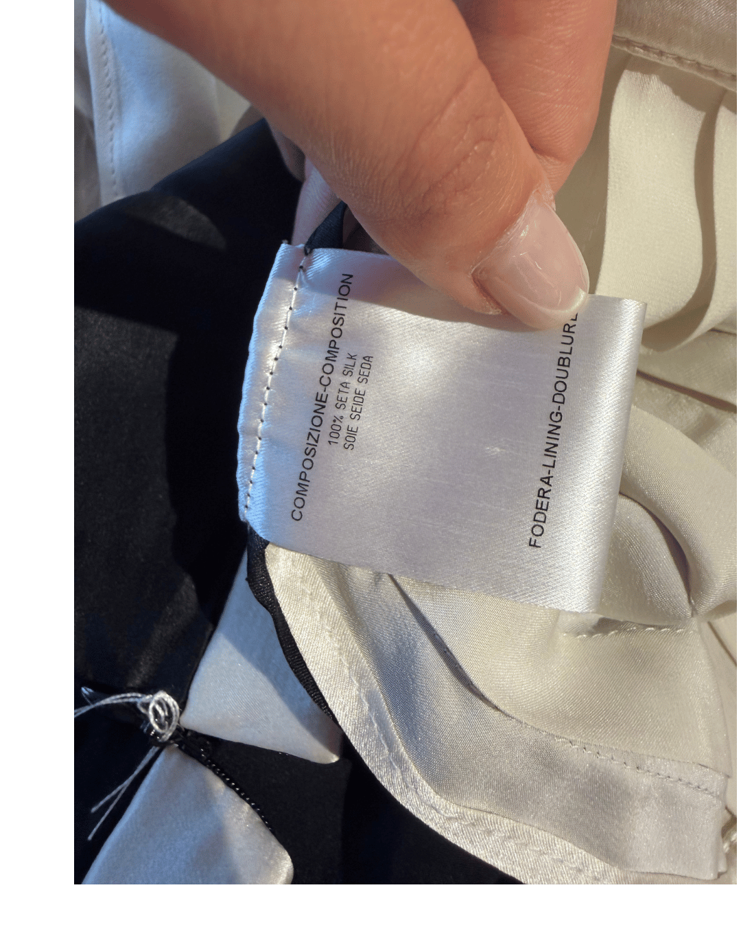 GONNA STELLA MCCARTNEY SETA PLISSE BICOLORE Tg 38