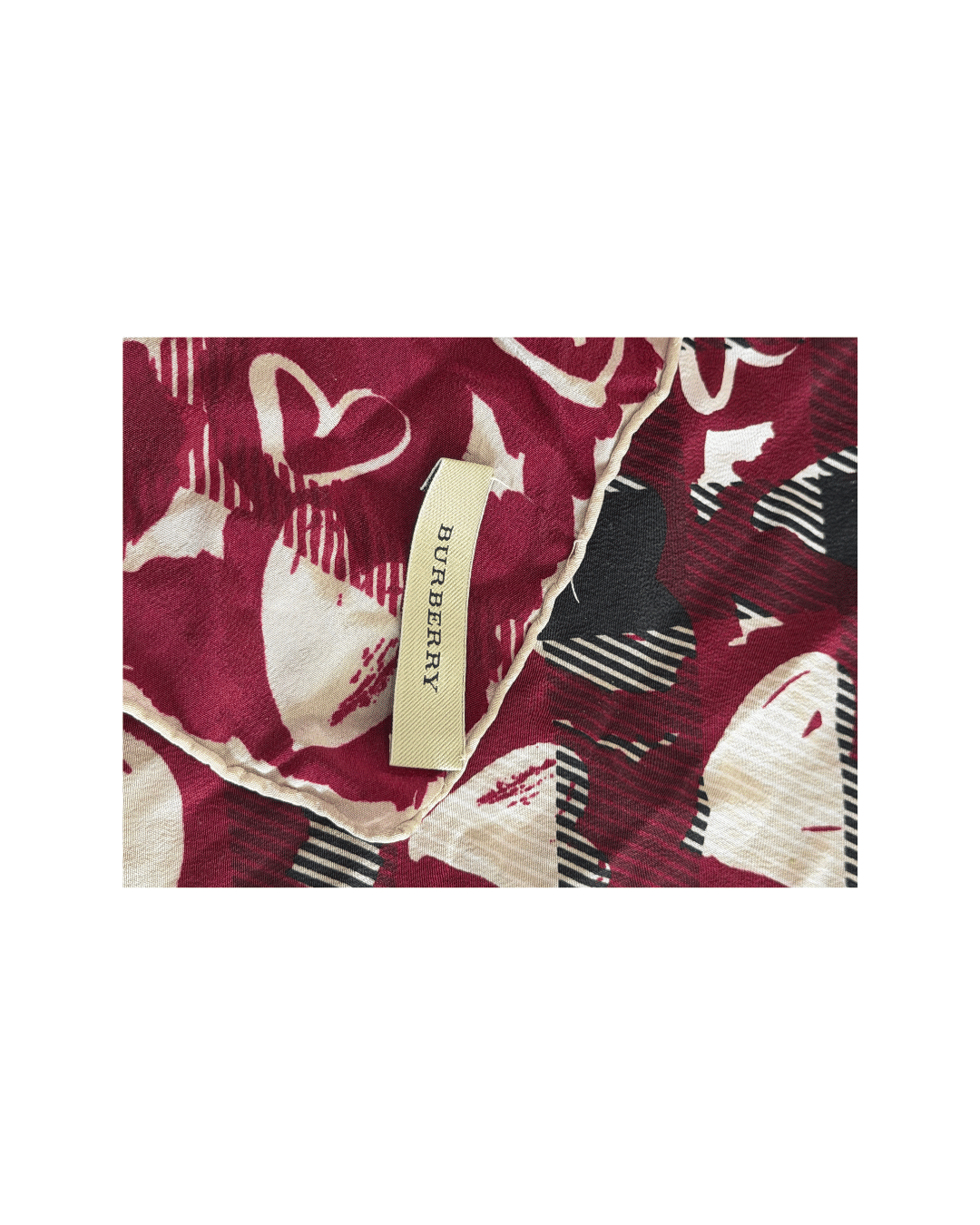 STRANGOLINO BURBERRY CUORI SETA