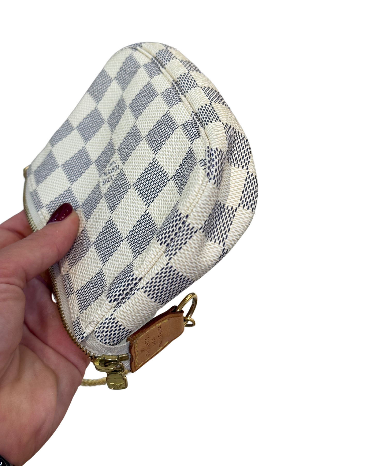 POCHETTE DAMIER AZUR ACCESSORISE