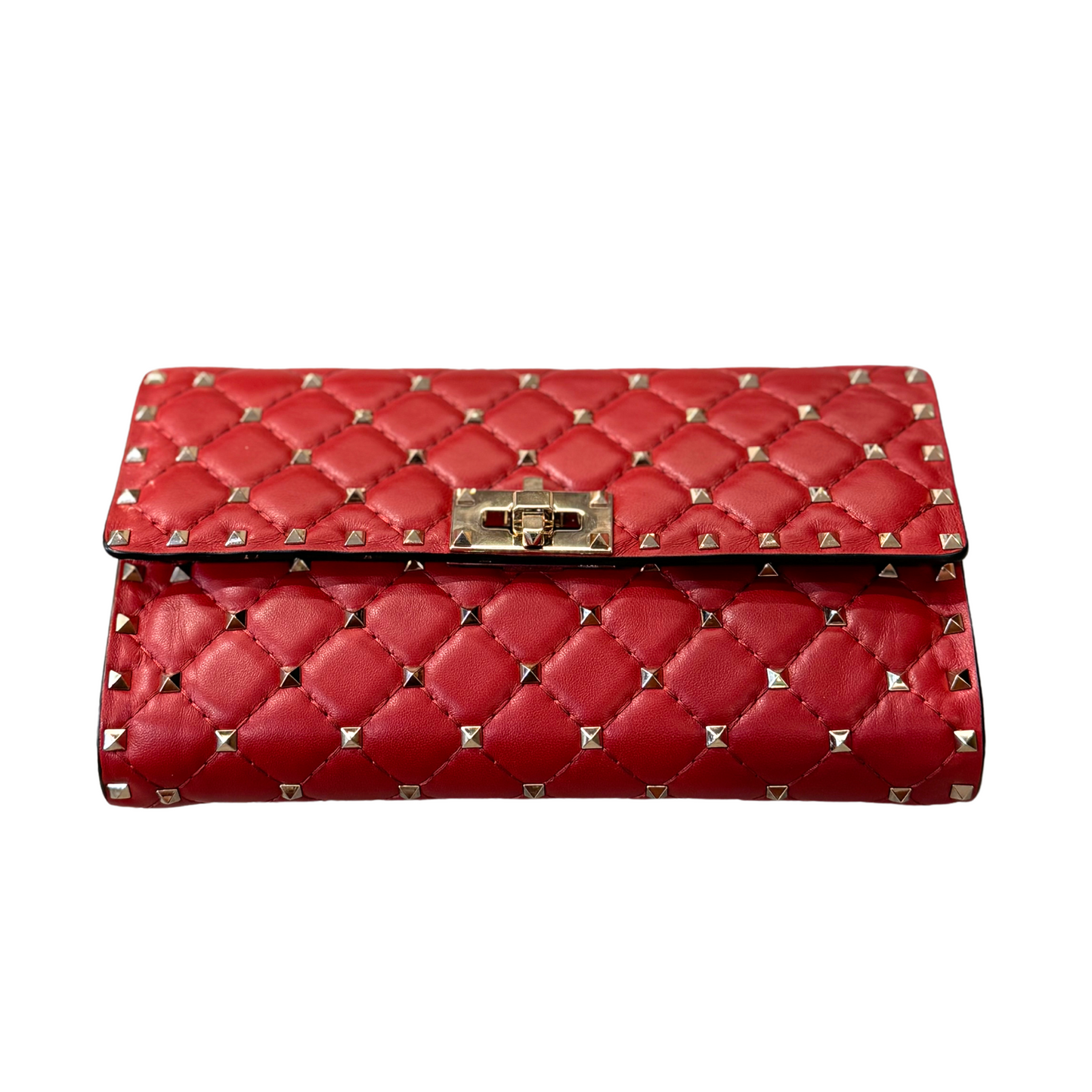 POCHETTE VALENTINO SPIKE ROSSA