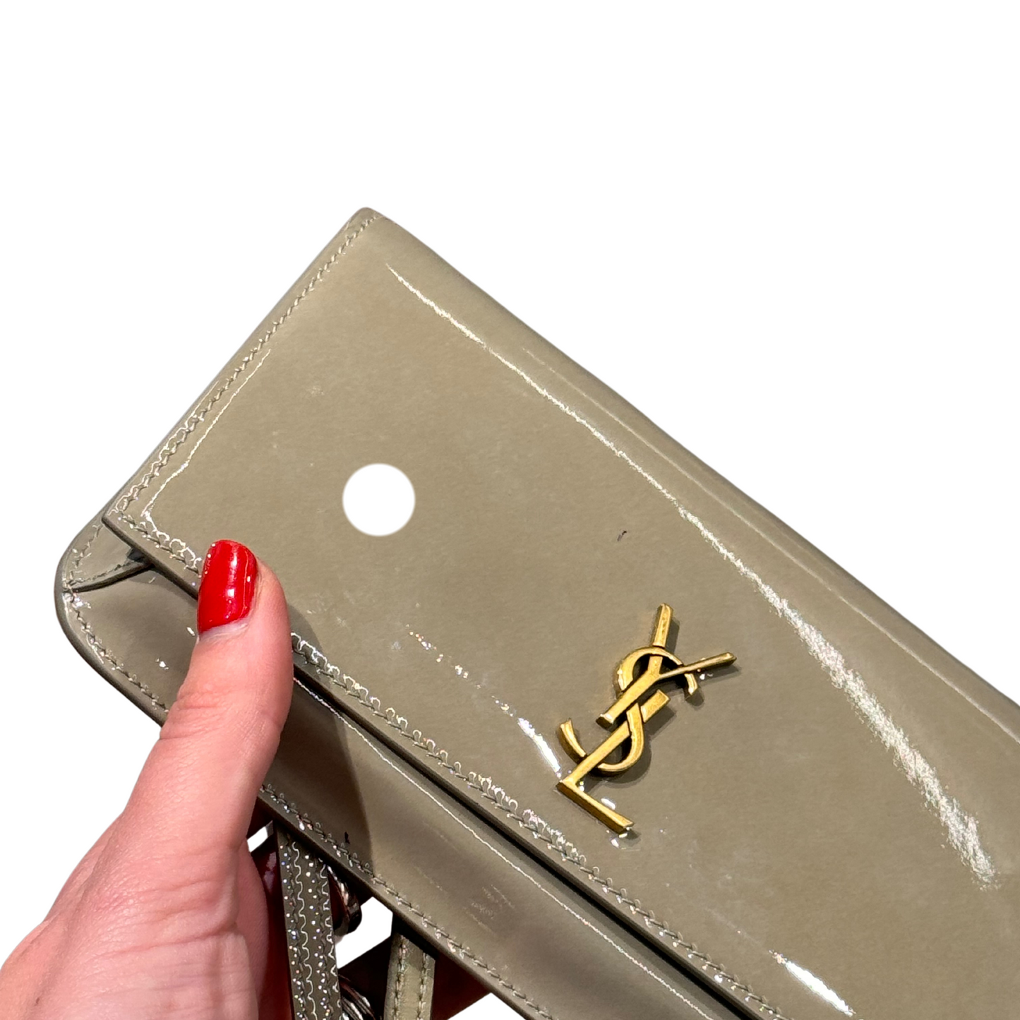POCHETTE YSL VERNIS VERDE SALVIA